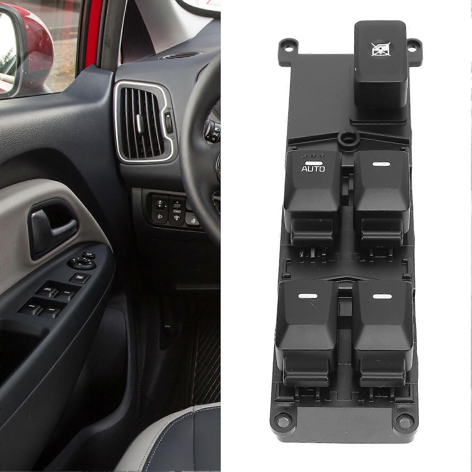 Power Window Switch Left Driver Side Fast Response Seamless Fit 93570 1W130 for Rio 2012 to 2016 