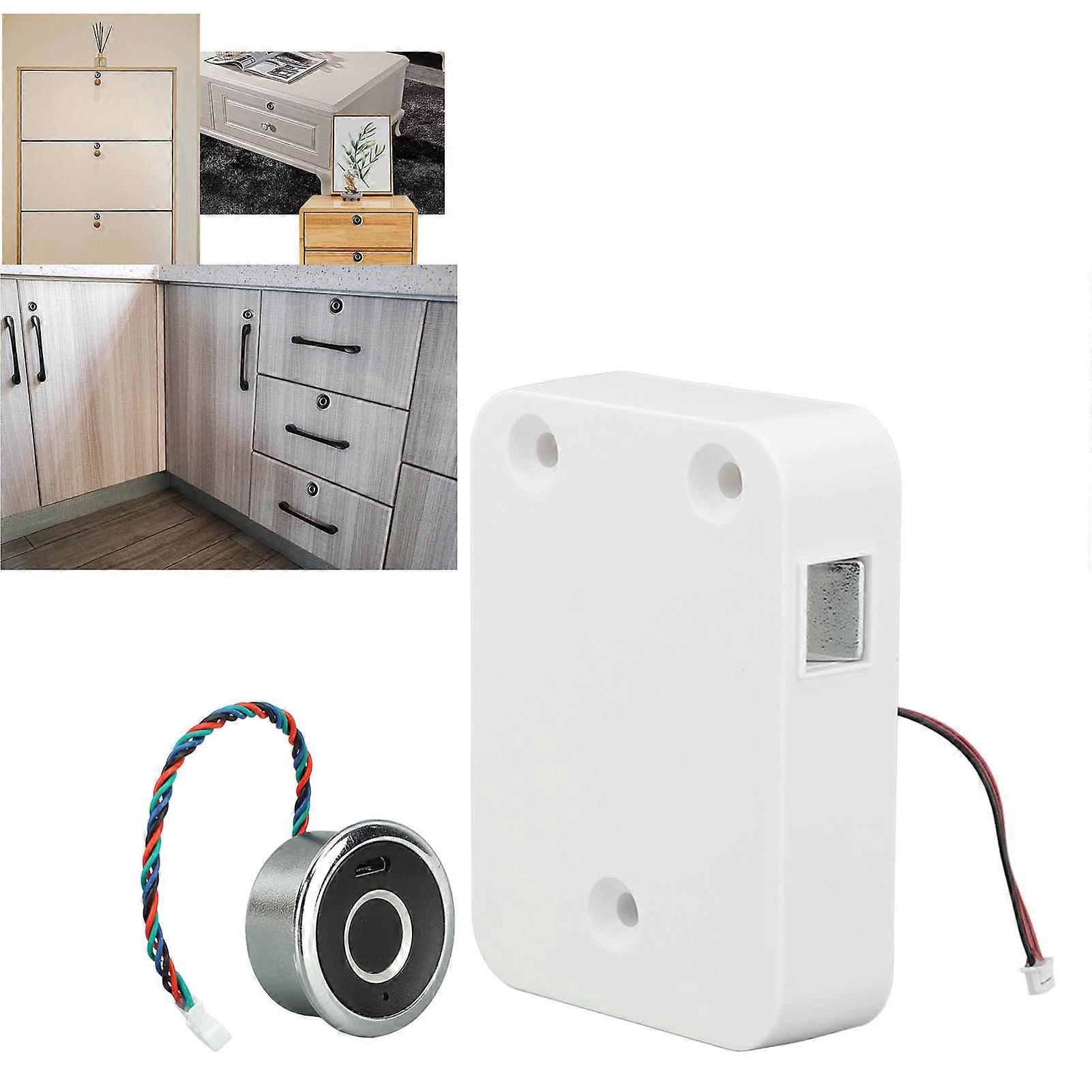 Fingerprint Cabinet Lock Child Safety Electric Fingerprint Lock Smart Hidden File Cabinet Lock for Home 