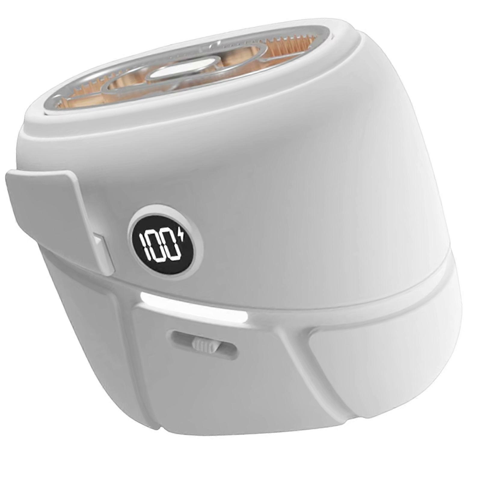 High Speed 100 Adjustable Levels Waist Clip Fan Portable Rechargeable Battery Quiet Operation for Office Environment  White