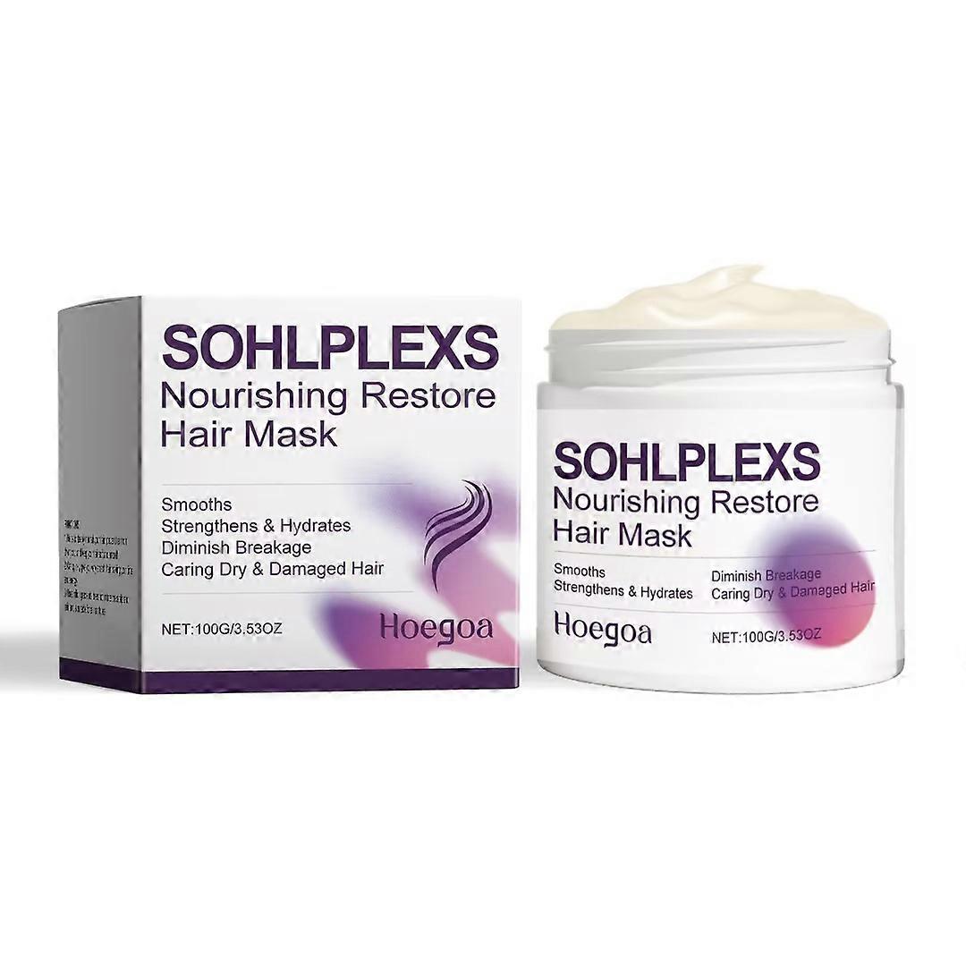 Hoegoa Nourishing Care Hair Mask Is Silky And Smooth, Protecting Dry And Frizzy Hair To Make It Shiny, Moist And Smooth