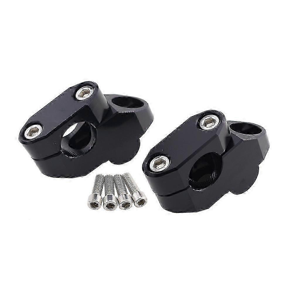 Black 22mm Handlebar Mount Risers Compatible with Suzuki V-Strom DL650 DL1000 2002-2019 Models