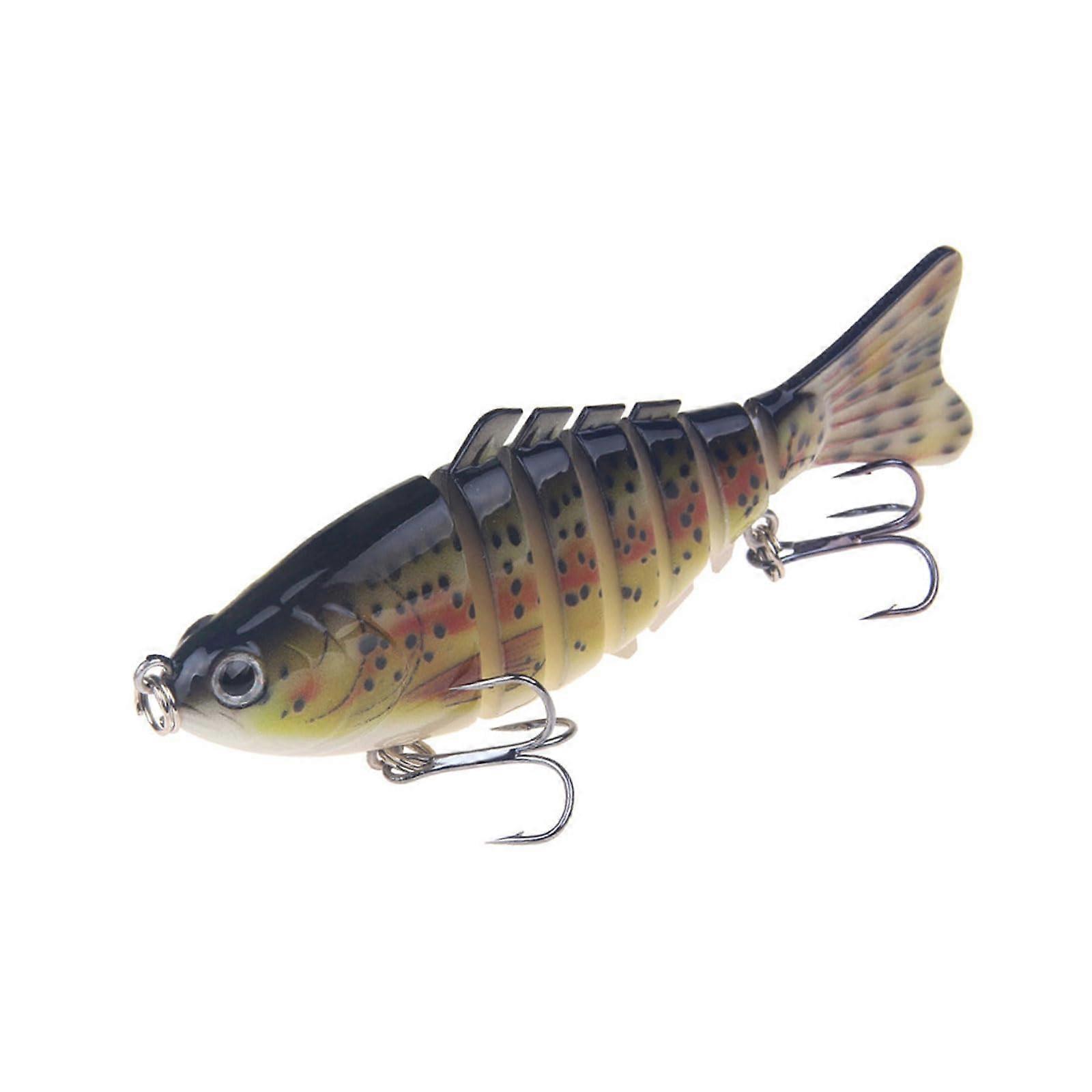 7 Segment Artificial Hard Baits MultiJointed Swimbaits Swimming Lures With Treble Hook Altwater Trout Lures