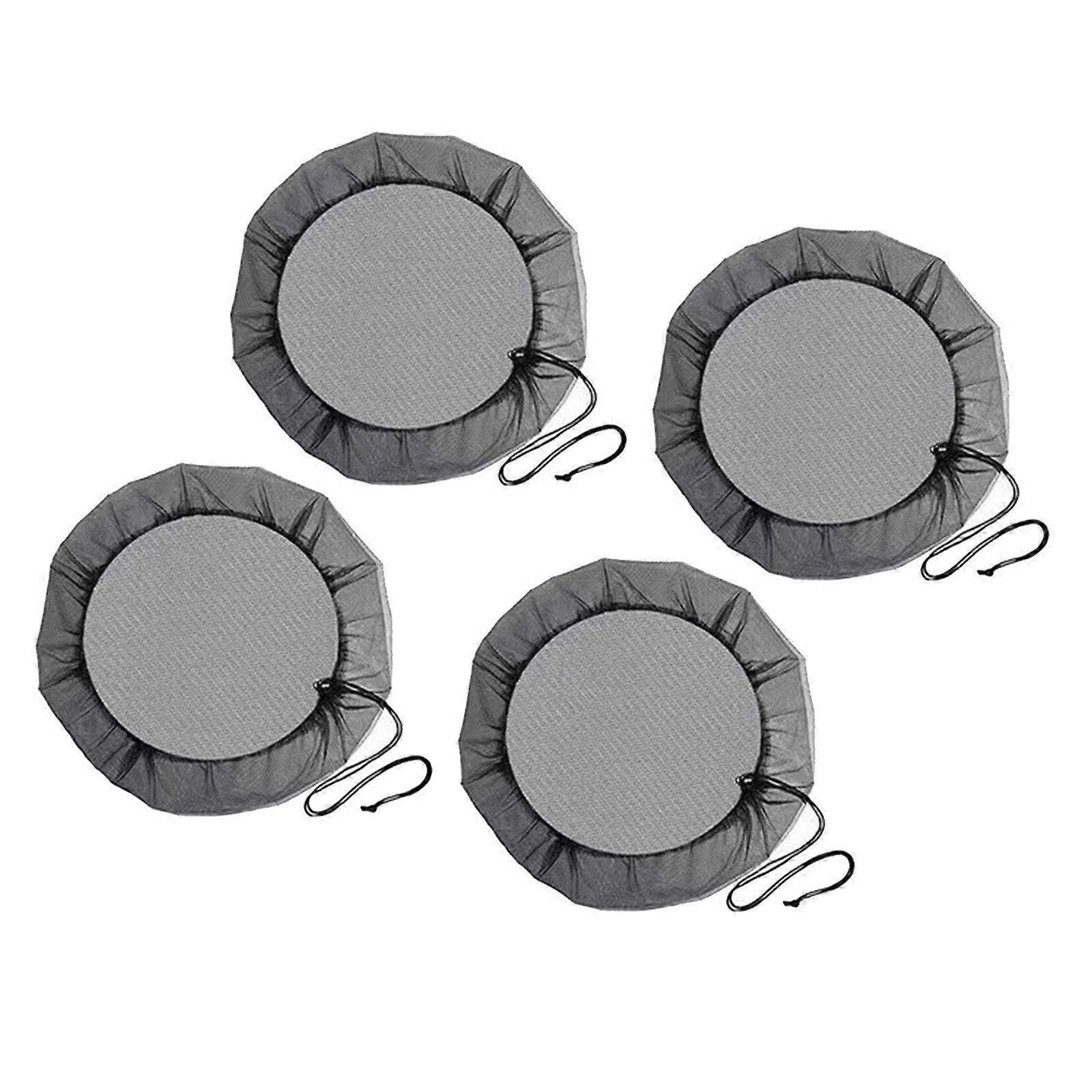 4Pcs Mesh Cover for Rain Bucket Rain Bucket Net with Drawstring Water Collection Bucket Bucket Protector Screen  120CM