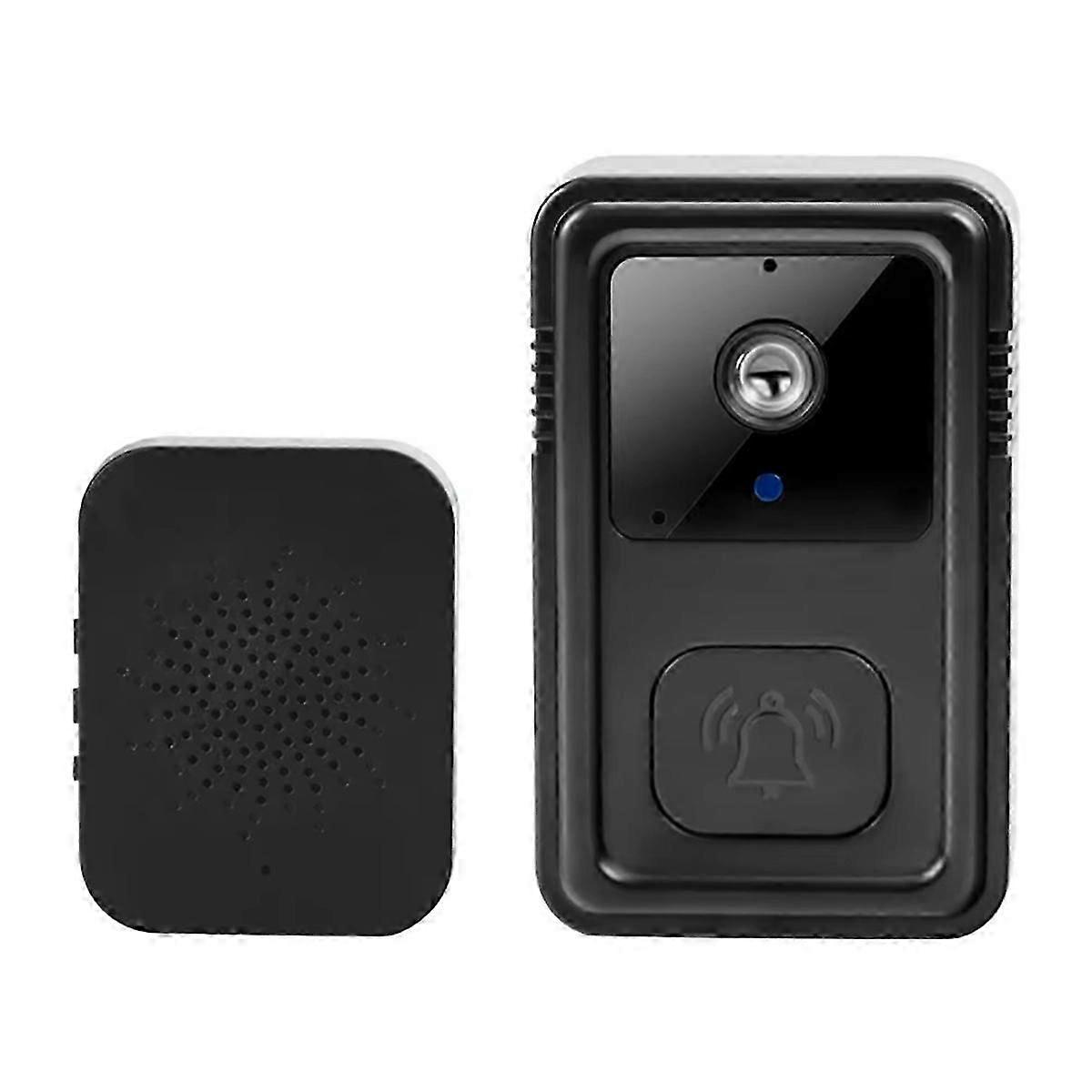 Wireless WiFi Doorbell Camera Video Two-Way Intercom Doorbell Black