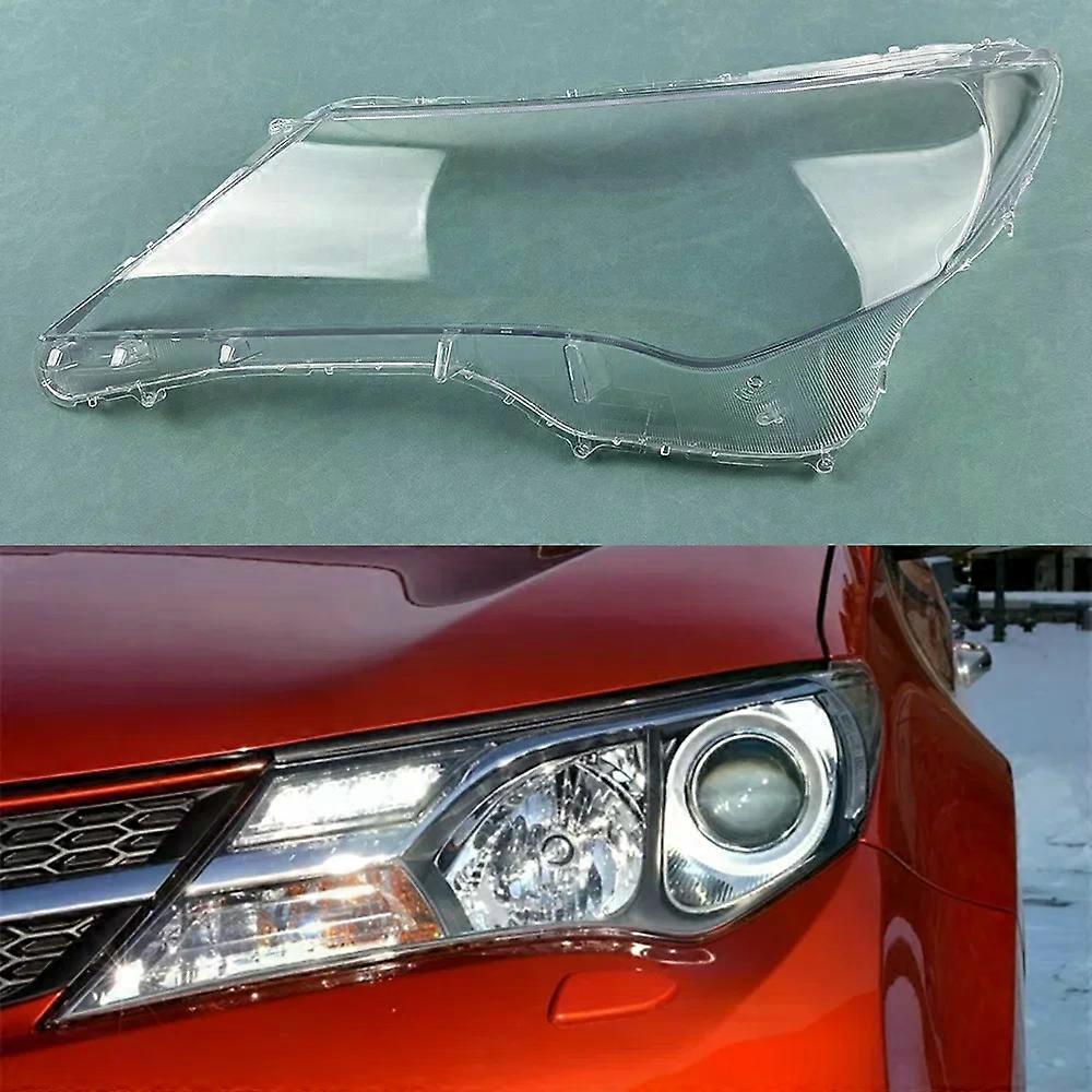 For Toyota Rav4 2013-2015 Headlights Shell Transparent Lampshdade Headlamp Cover Lamp Shade Plexiglass Replace Original Lens