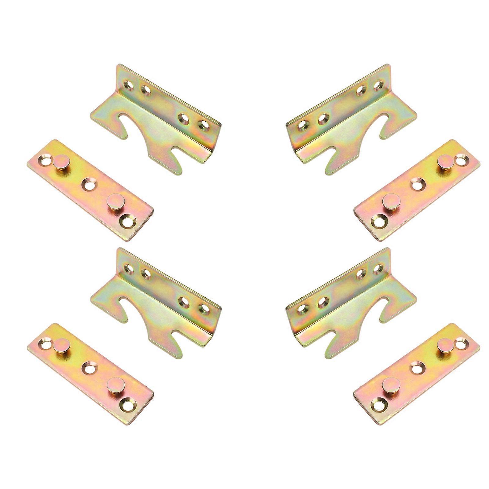 Rustproof Furniture Brackets Universal Bed Rail Fitting For Wooden Bed Frames In Humid Environments  Thickness 3mm