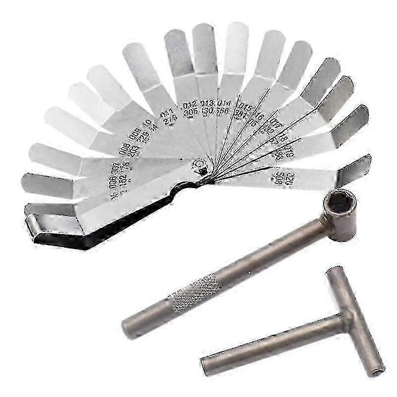 Engine Valve Screw Adjusting Spanner & Feeler Gauge for Valve Clearance Adjustment