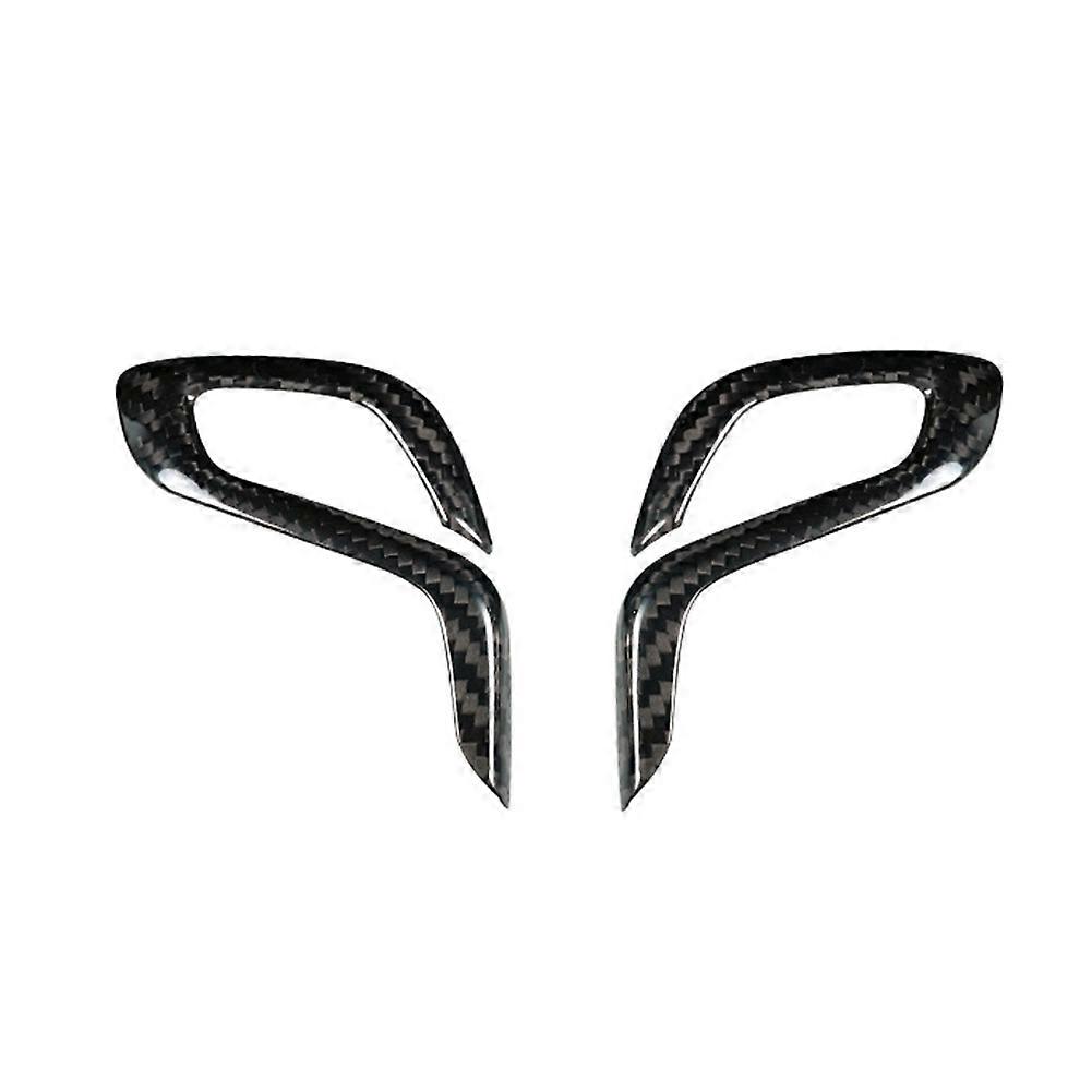 Real Dry Carbon Fiber Car Shift Gear Knob Trim Cover for BMW F90 M5 F97 X3M F98 X4M 2019-2023 Carbon Fiber Pattern