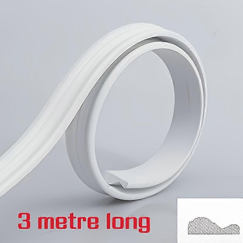 1 roll of 1/3-meter-high elegant PVC self-adhesive decorative strip - soft and flexible, suitable for walls, floors, and cabinet