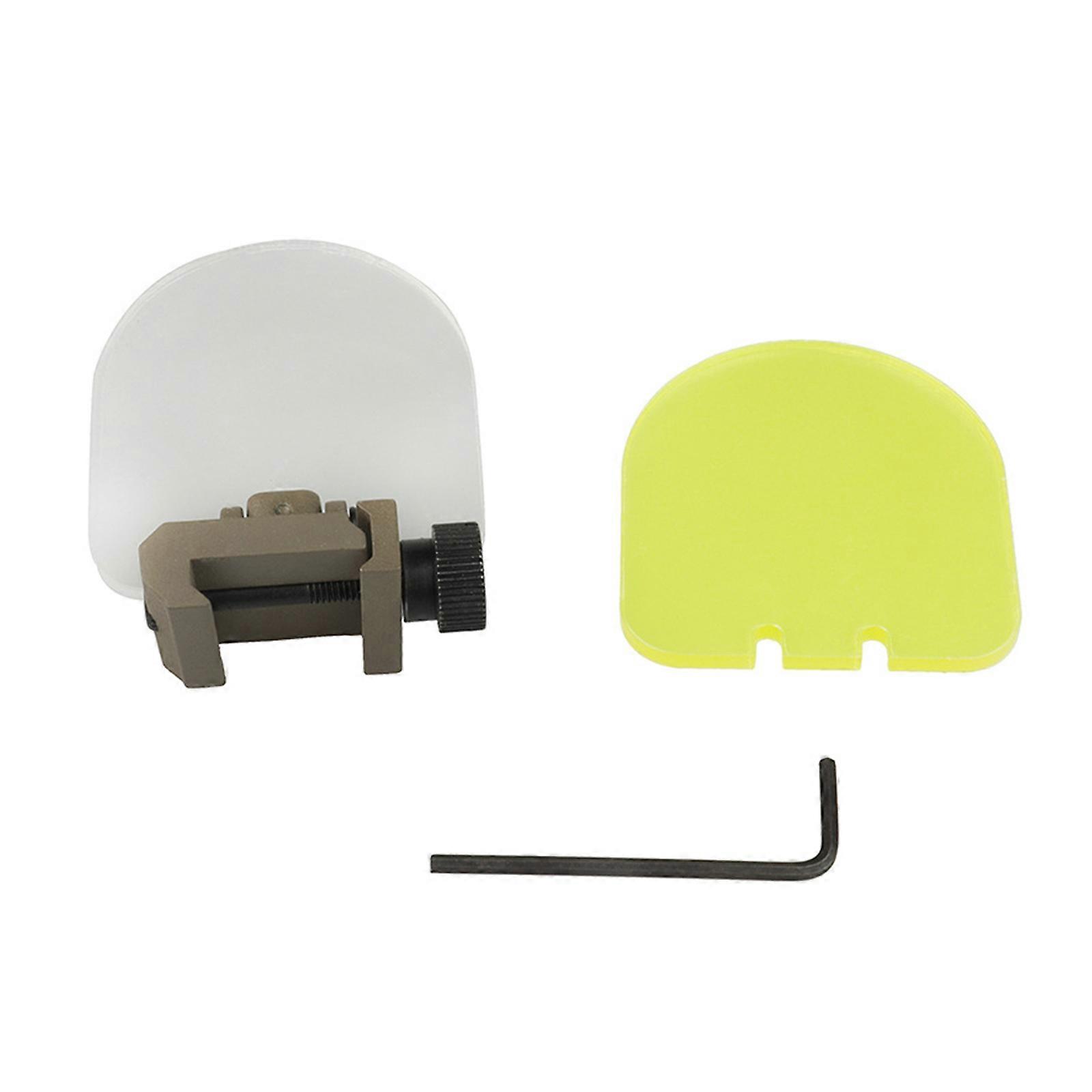 Goggles Protector Tactically Lens Screen Cover Foldable Lens Cover Guard Rail Mounted Sight Protector Easy to Use Multicolor