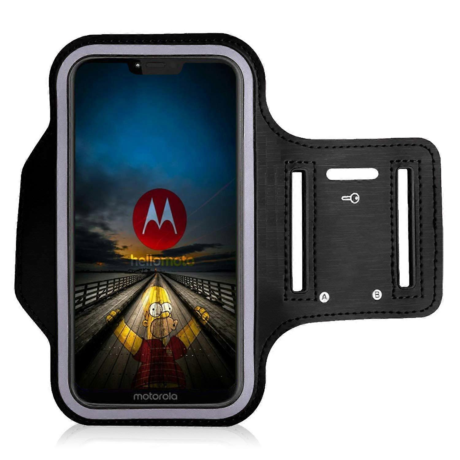 Armband Case for Running, Jogging, Walking with Key Slot Sweat Black