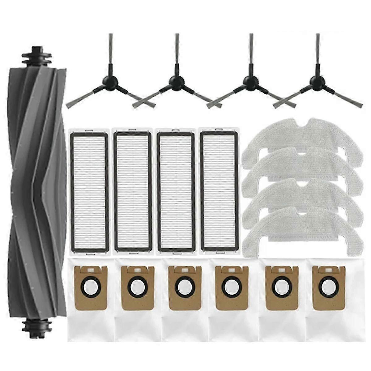 Replacement Side Brushes & Mop Cloths for Dreame Bot D10s Plus/D9 Plus Robot Vacuum