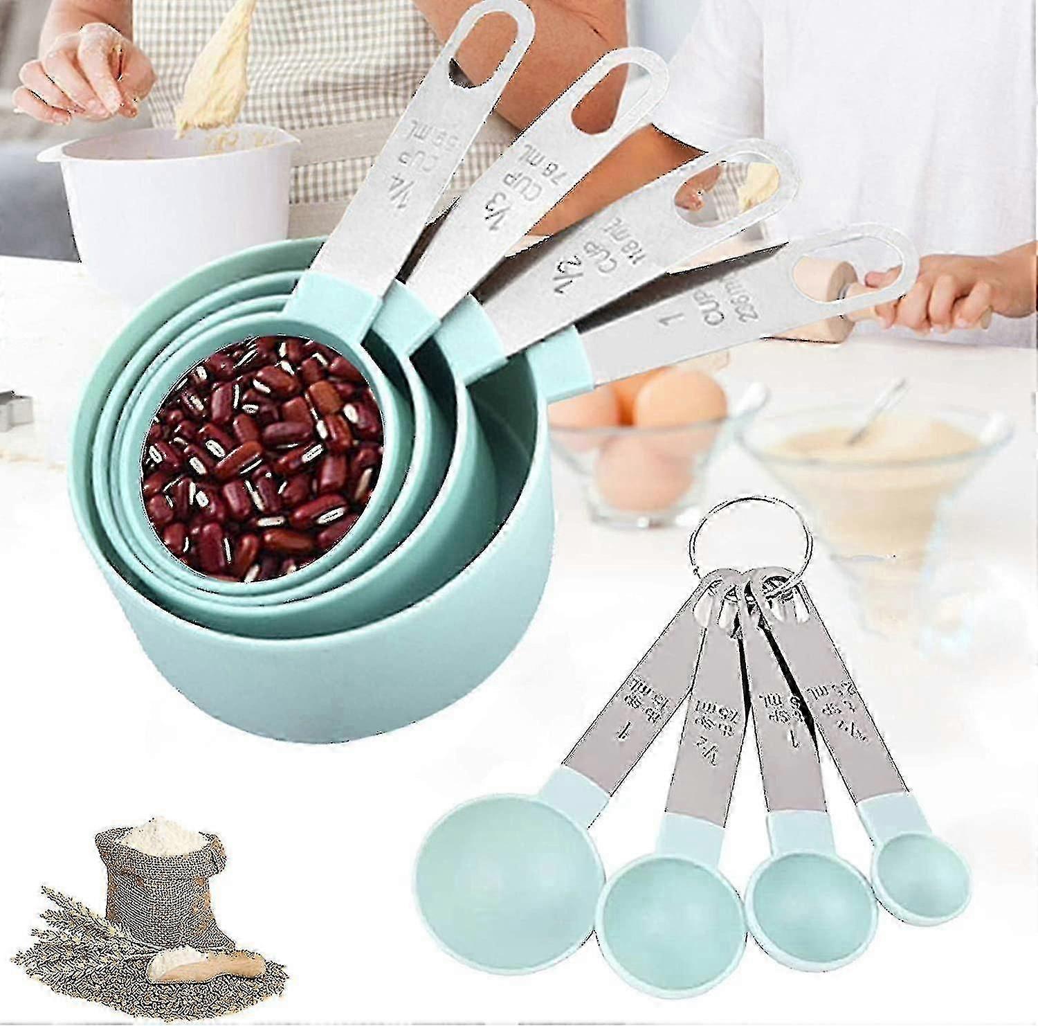 8pc Plastic Measuring Spoons