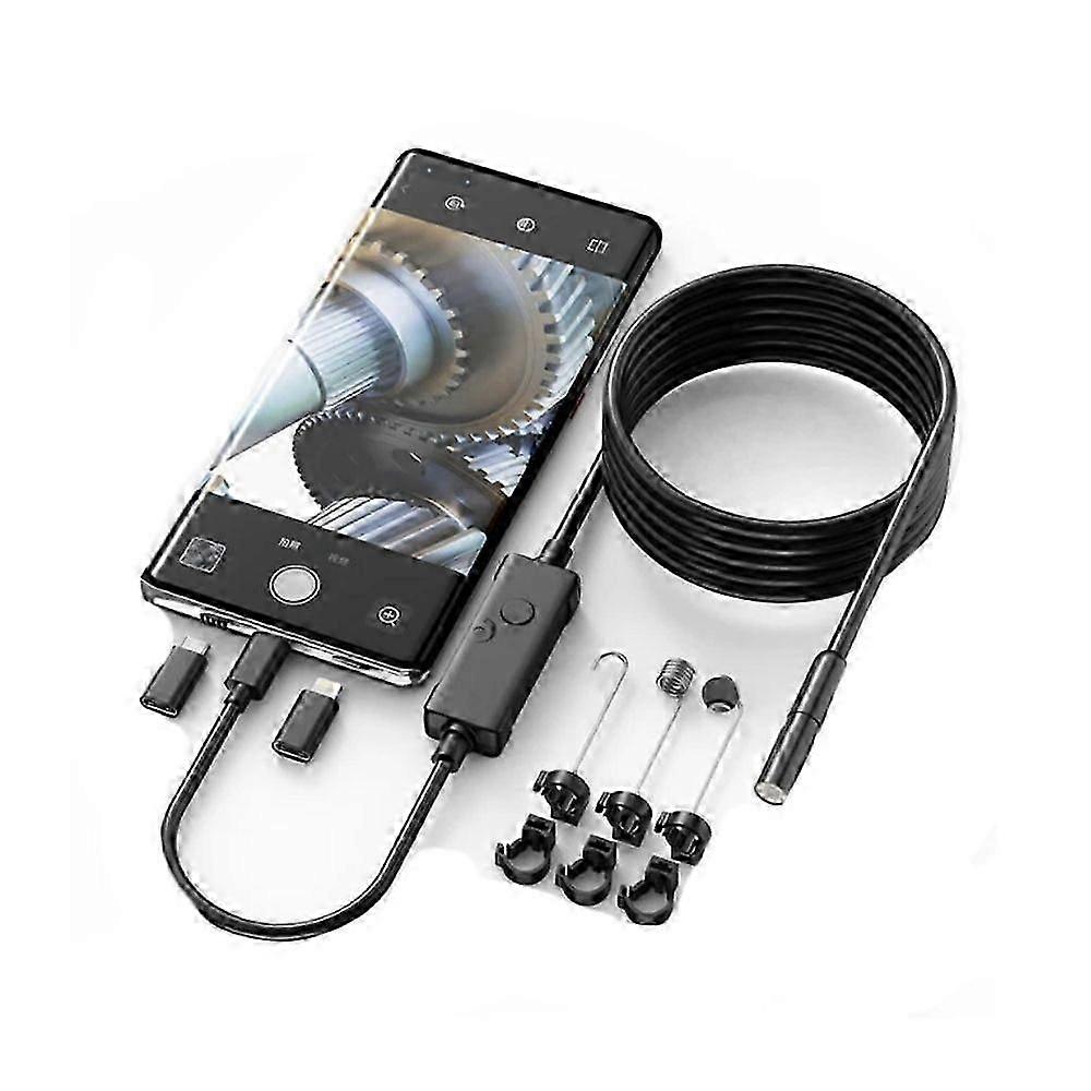 FlexScope ProPlug & View Inspection Cam with 5M Bendable Cable and Swappable