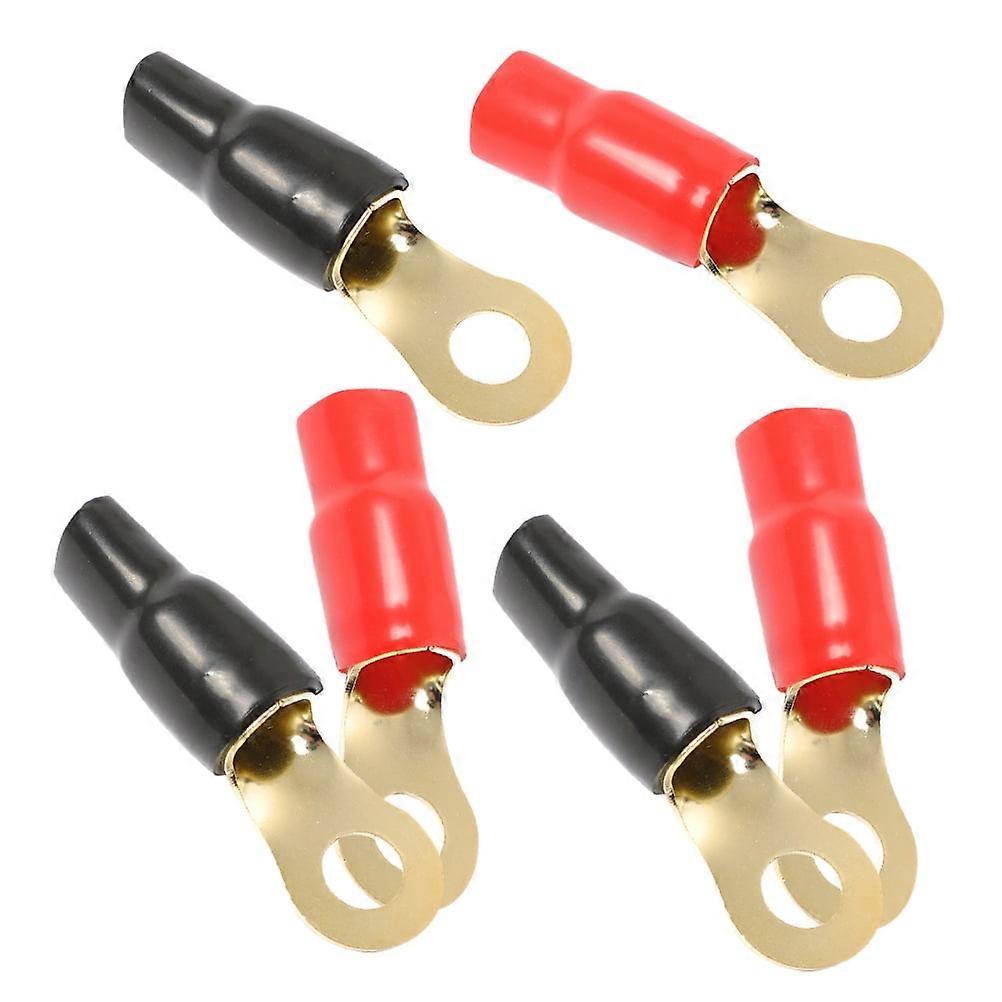 3 Pairs Audio Plug Adapters Speaker Wire Connectors Audio Wire Connectors Amp Wire Connectors 0GA