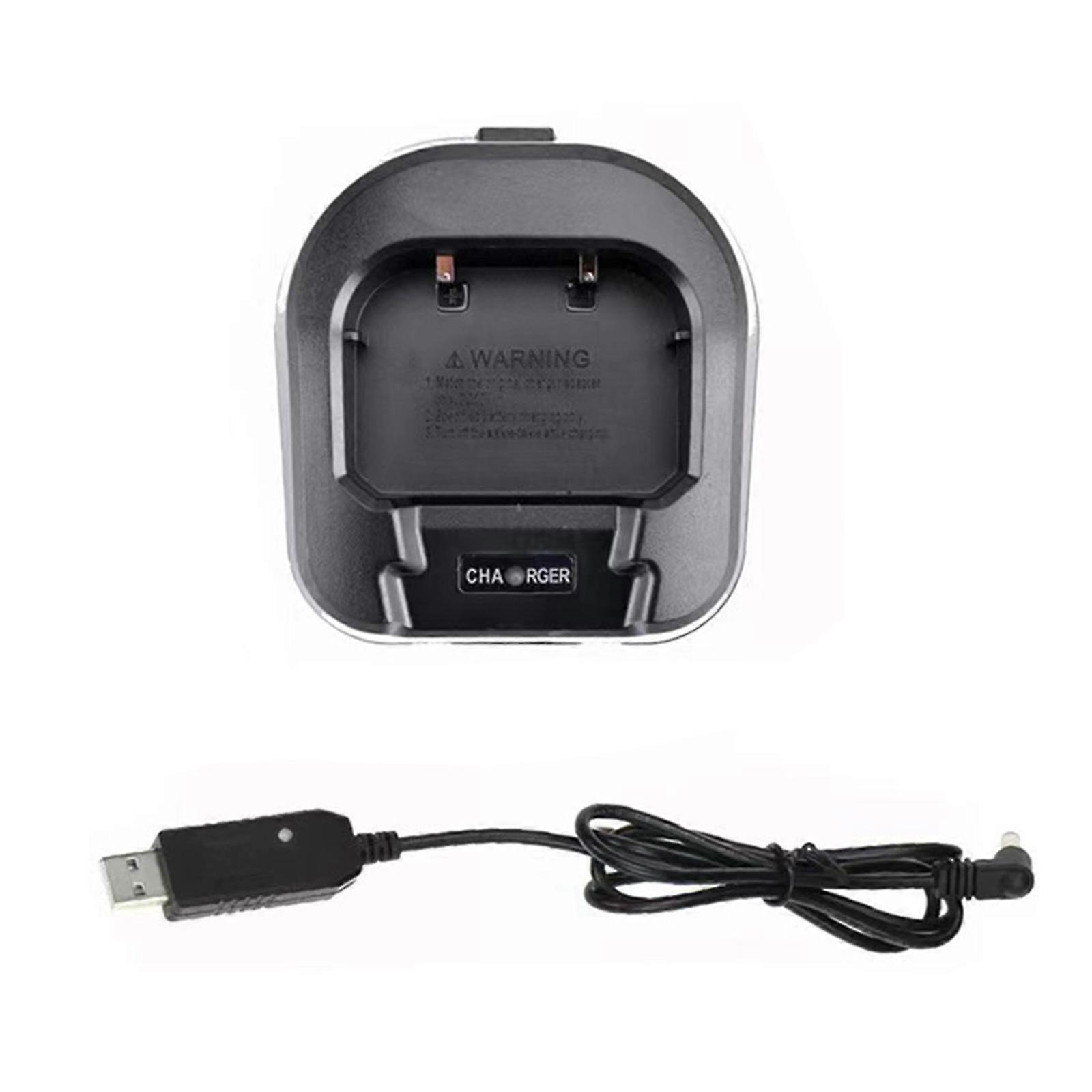 Two Way Radio Battery Fast Charging Adapter with Indicator Light Portable Radio Battery Charging Adapter Multicolor