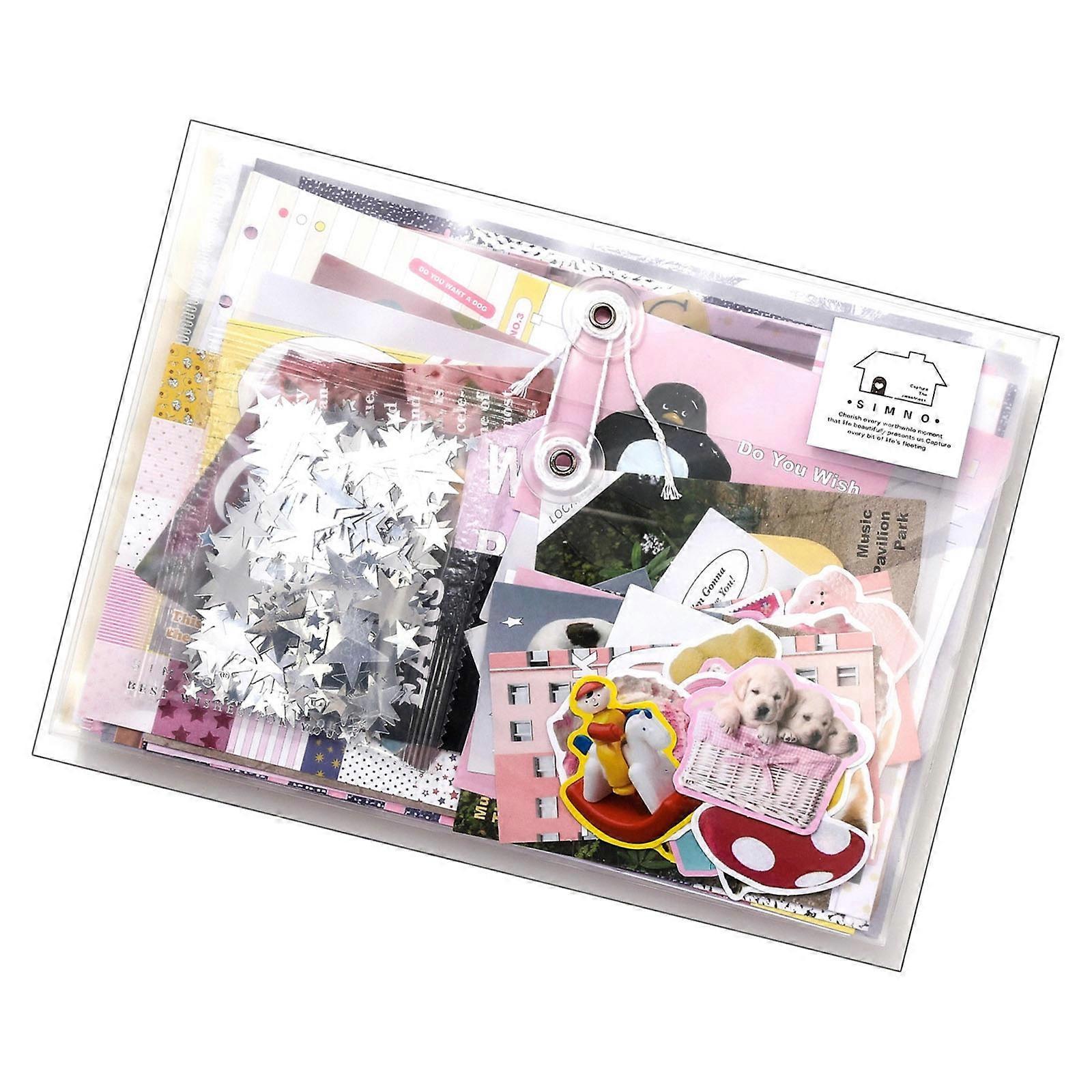 Scrapbook Decoration Cards Premium Coated Paper  Backgrounds Sticker Suitable for Journaling and Crafting Projects Multicolor