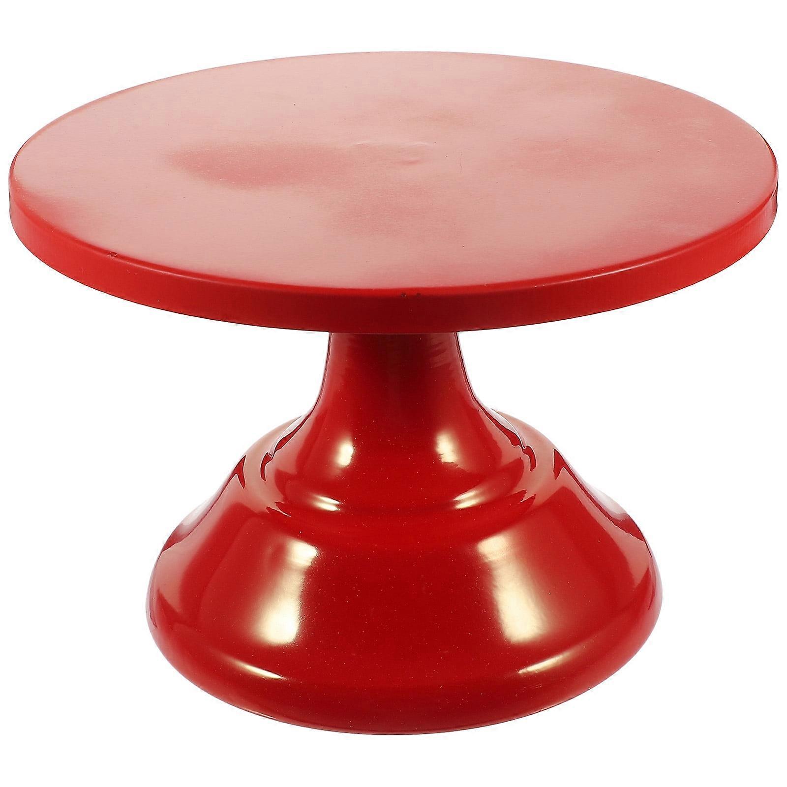 Red Show Rack Metal Cupcake Stand Display Risers Paper Tray
