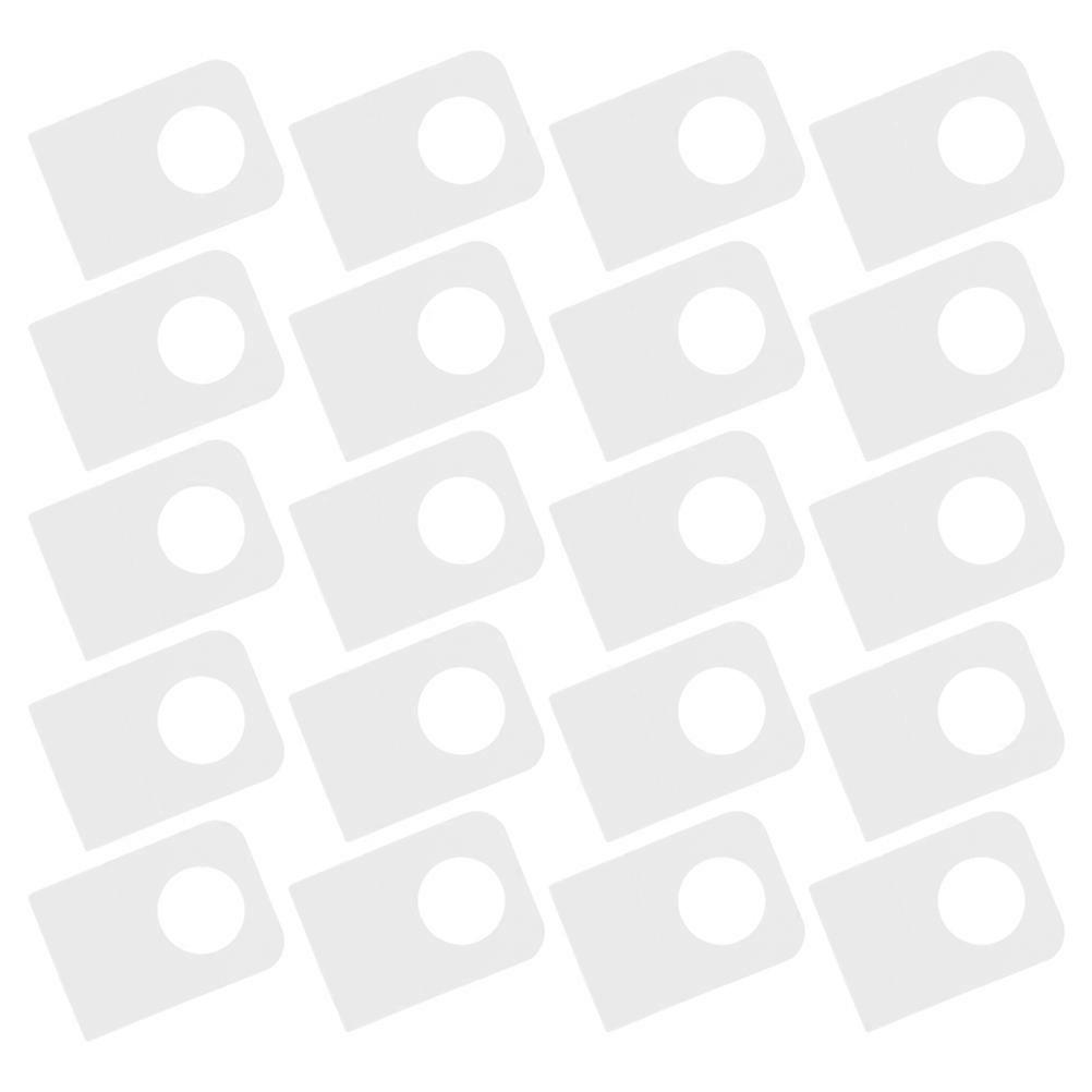 Transparent Hang Tabs Clear Self-Adhesive Hanging Tabs with Round Hole 200Pcs