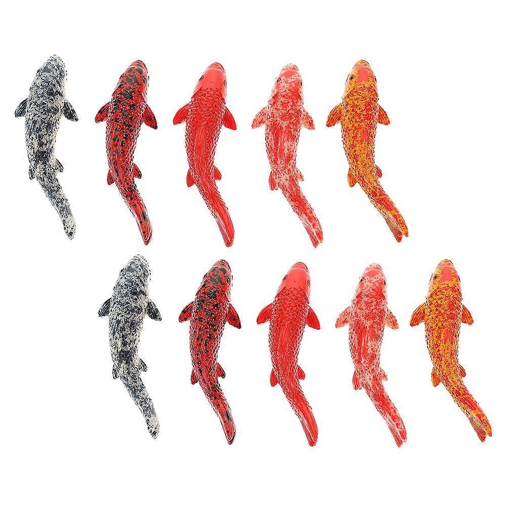 Artificial Goldfish Models For Aquatic Decoration And Home Use Featuring For Creative DIY Designs 10Pcs