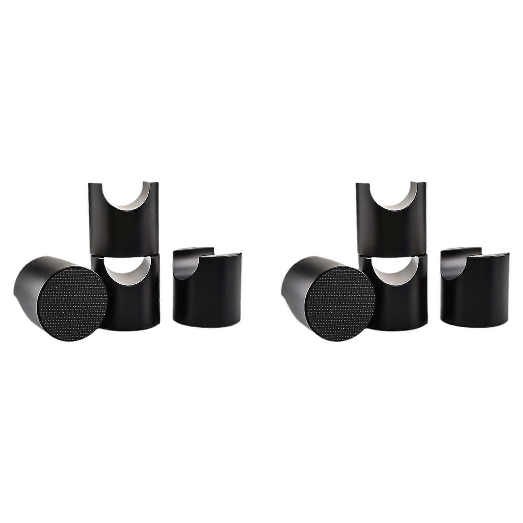 8pcs HIFI Cable Stand Booster Holder Support Frame Anti-Shock Foot Multi-Function Speaker Cable Trailing Pad Black