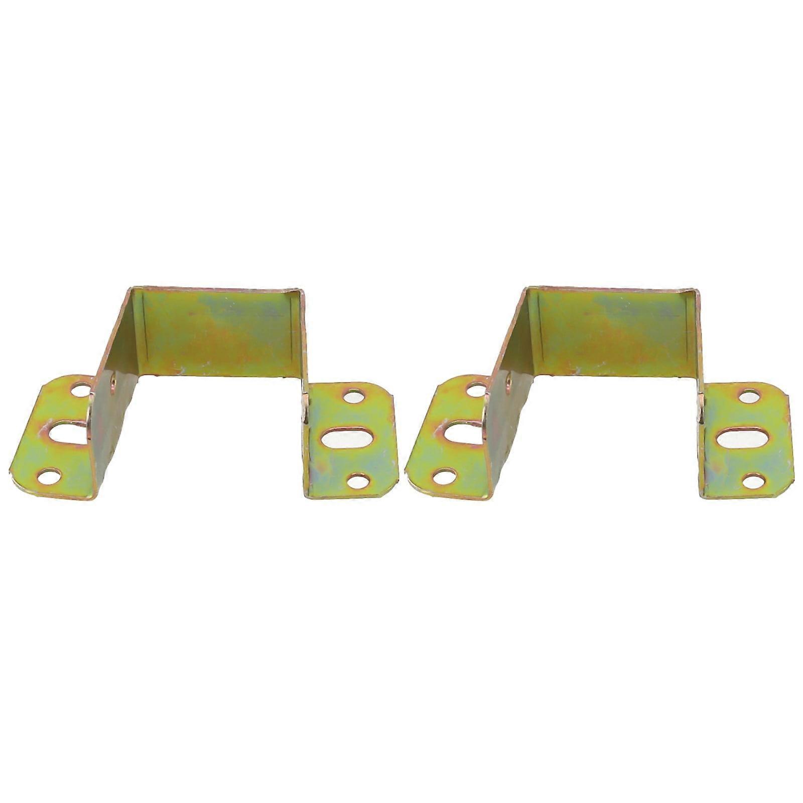 2X U Shaped Bed Connecting Connector Brackets Fixings Components Centre Support