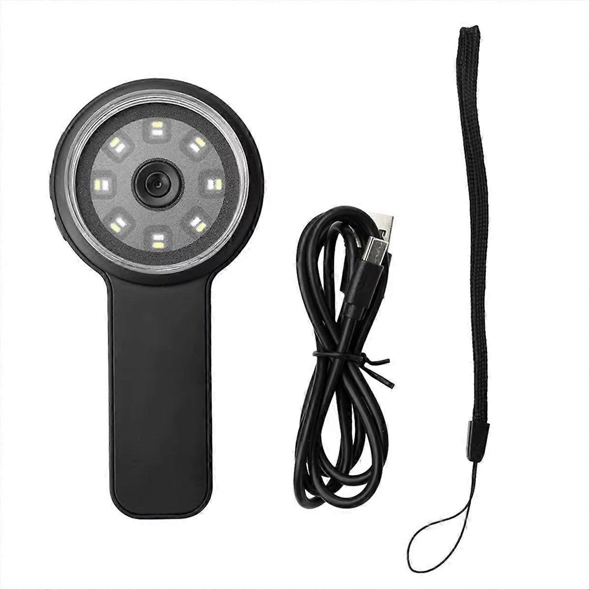 Electronic Digital Microscope 20X High-Definition 2 Inch Microscope with Light Handheld Magnifying Glass Window Black