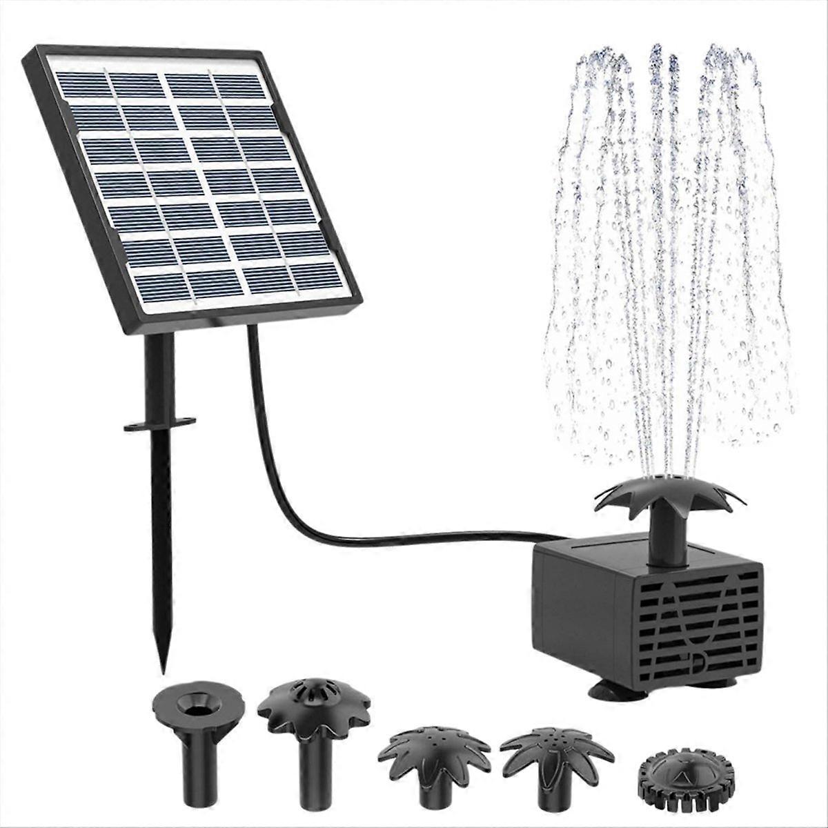 Solcellsfontänsats 1,5 W solcellsfontänpump, solcellsvattenpump