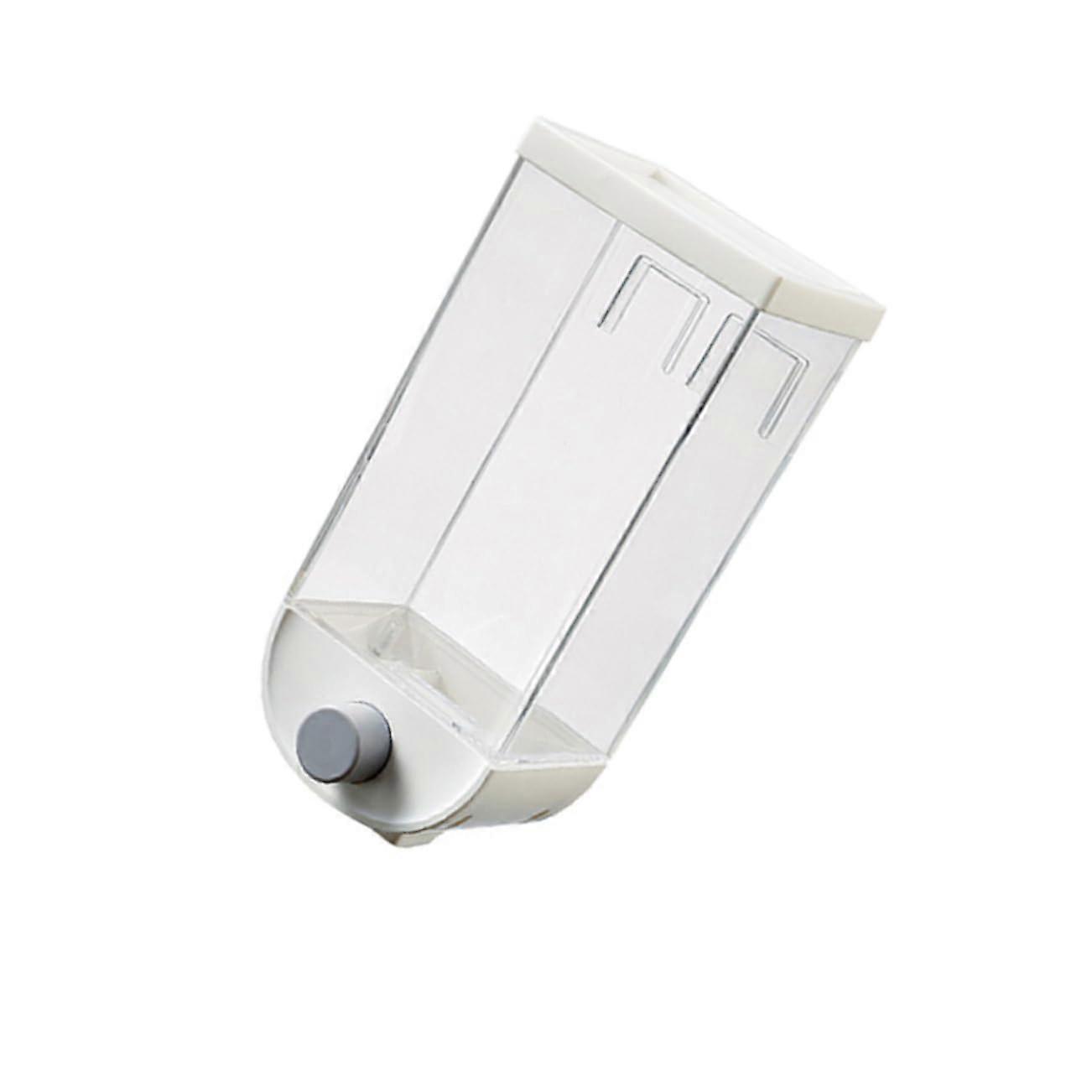 Wall Mounted Cereal Dispenser with Sealed Lid for Dry Food Storage, Transparent Grain Container