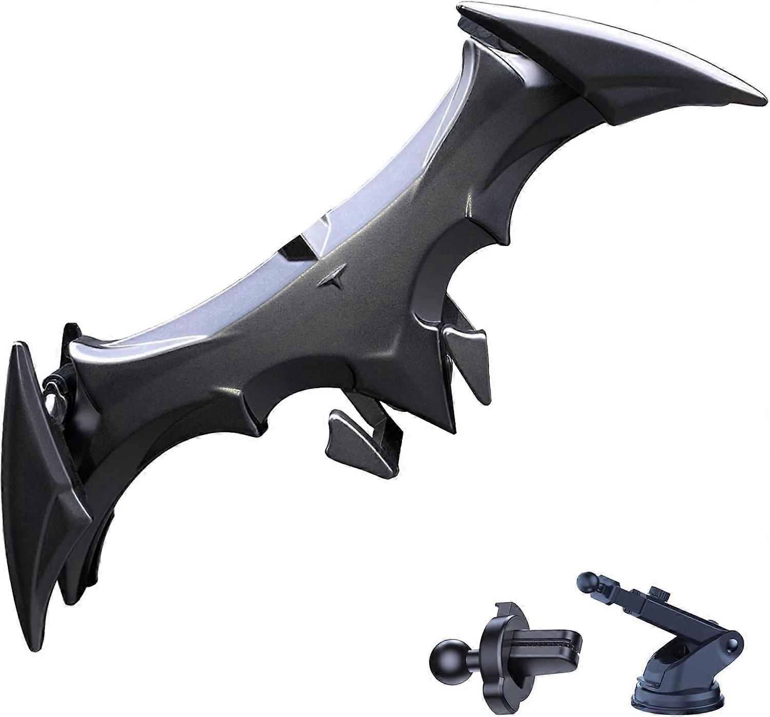 Car Phone Holder with Automatic Gravity Lock, Universal Vent Dash Windshield Mount, Batwing Design