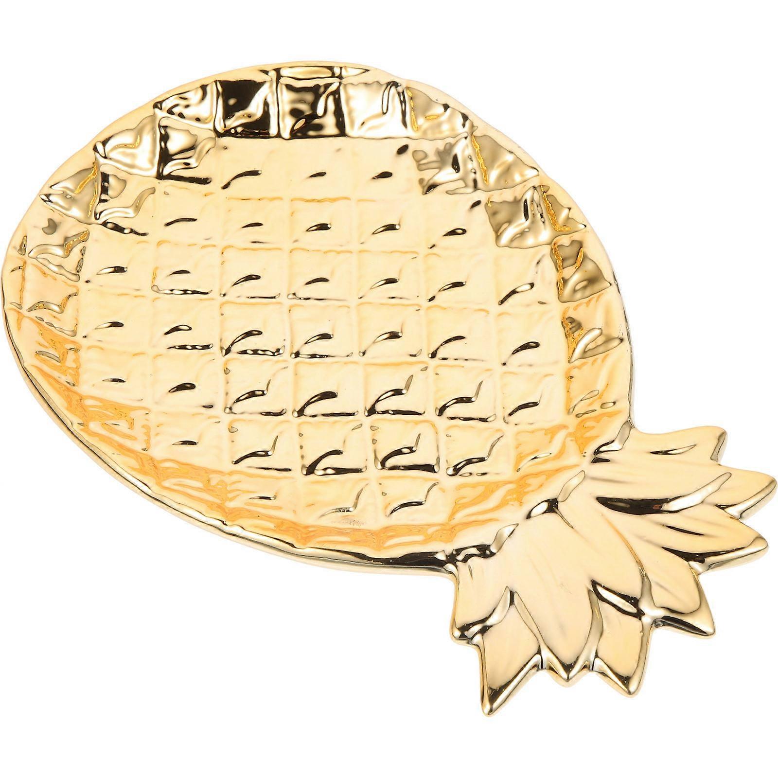Jewelry Dish Tray Pineapple Shape for Ring Holder 5Pcs Set