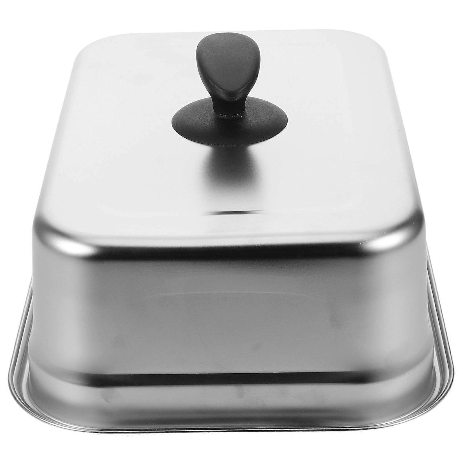 Stainless Steel Basting Cover for Grilling Rectangular Heavy Duty Cooking Dome