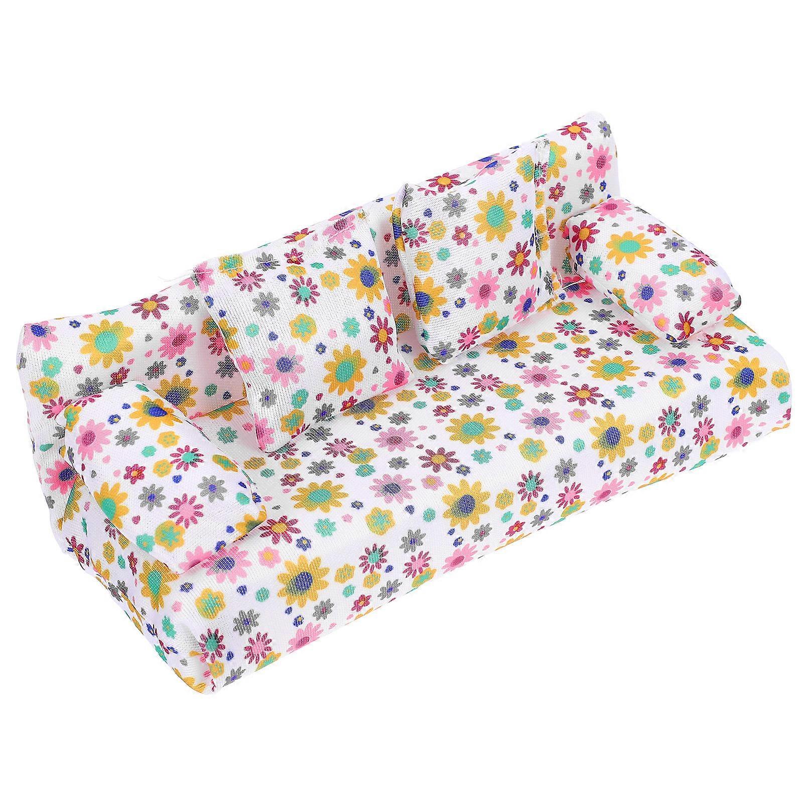 Mini Sofa Model Foam Art Sofa Decor for Decoration 1Set