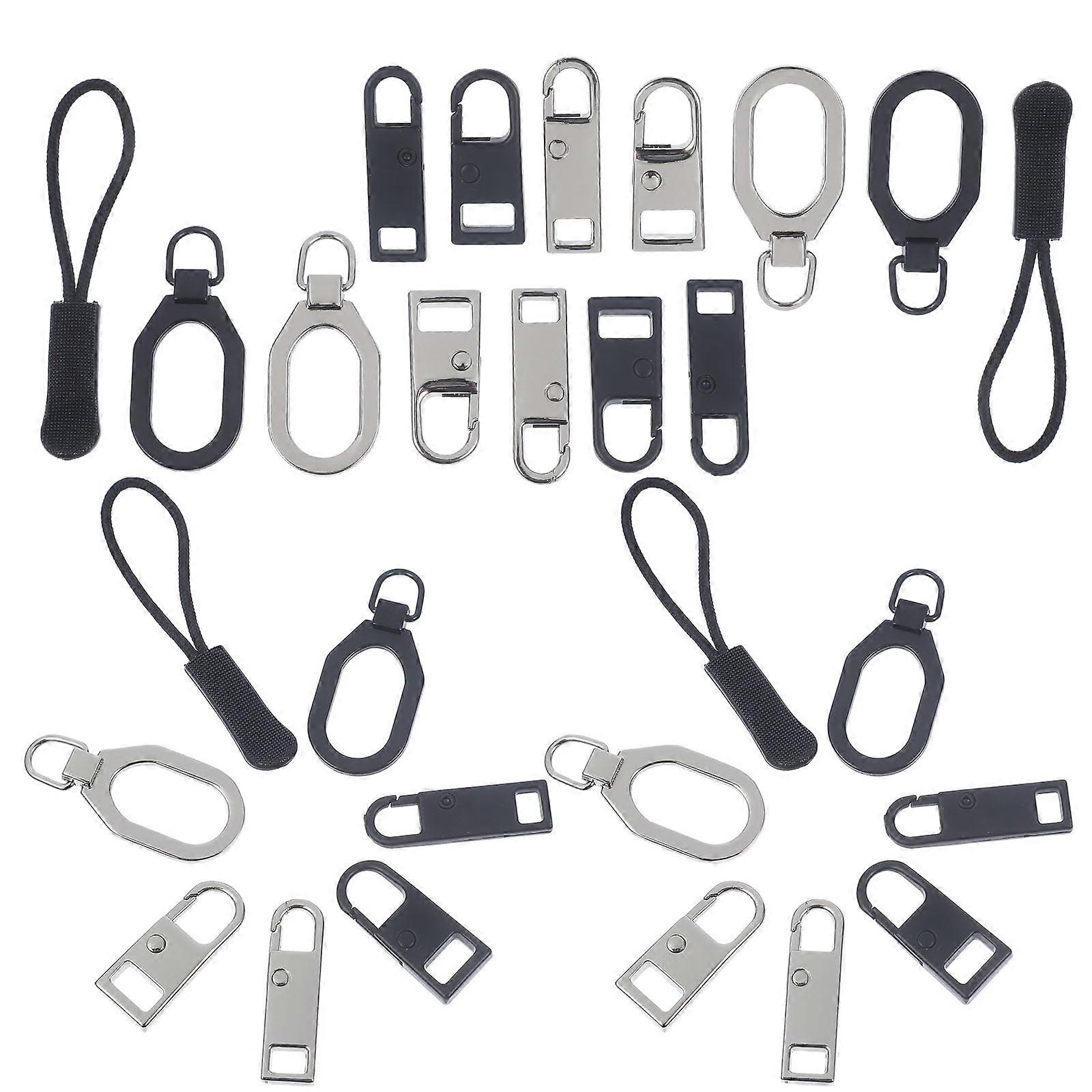 160Pcs Zipper Pull Tab Detachable Zipper Head for Clothes