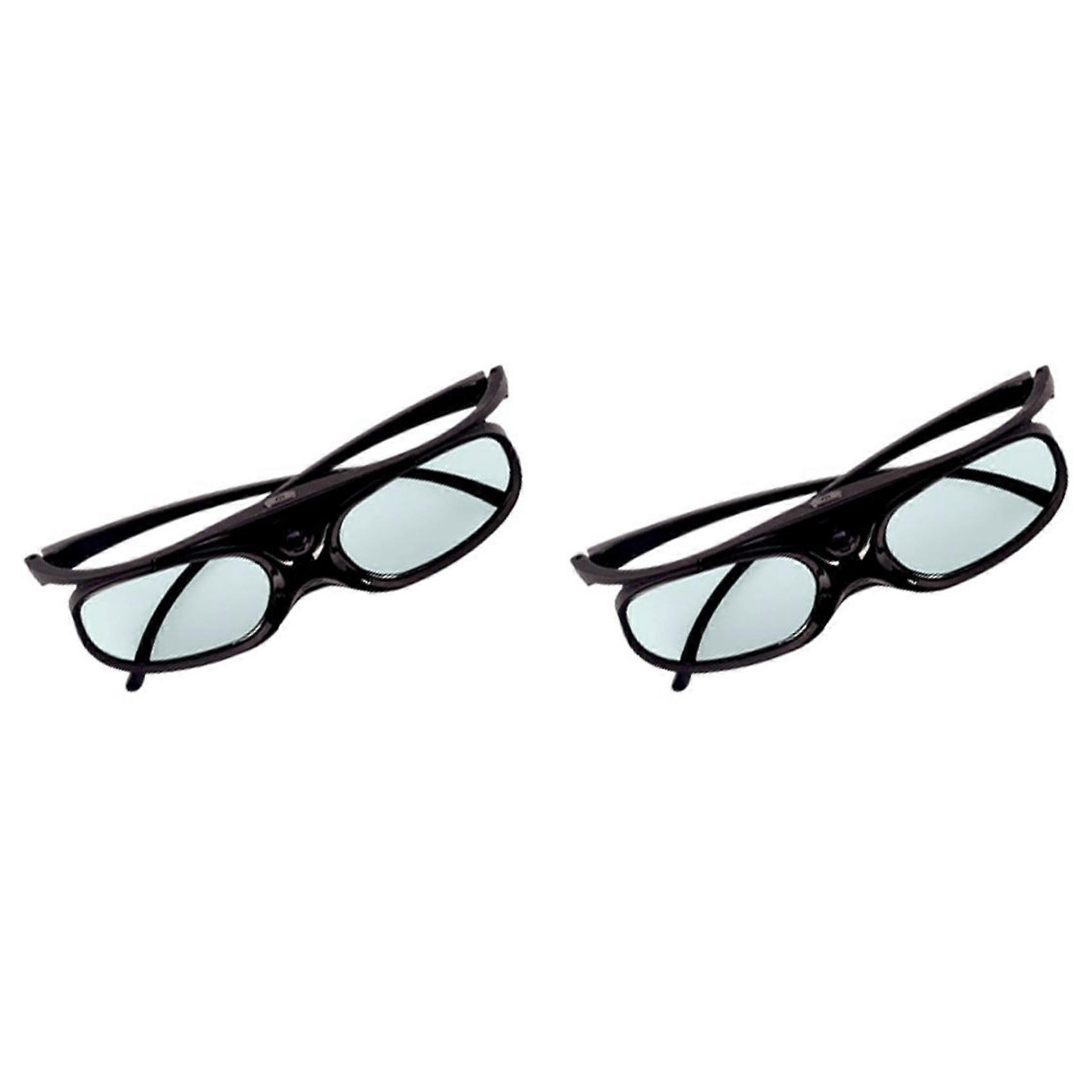 2X Active Shutter 3D Glasses DLP-Link USB Charging for BenQ W1070 W700 for Dell Projector 3D Glasses Projector DLP B