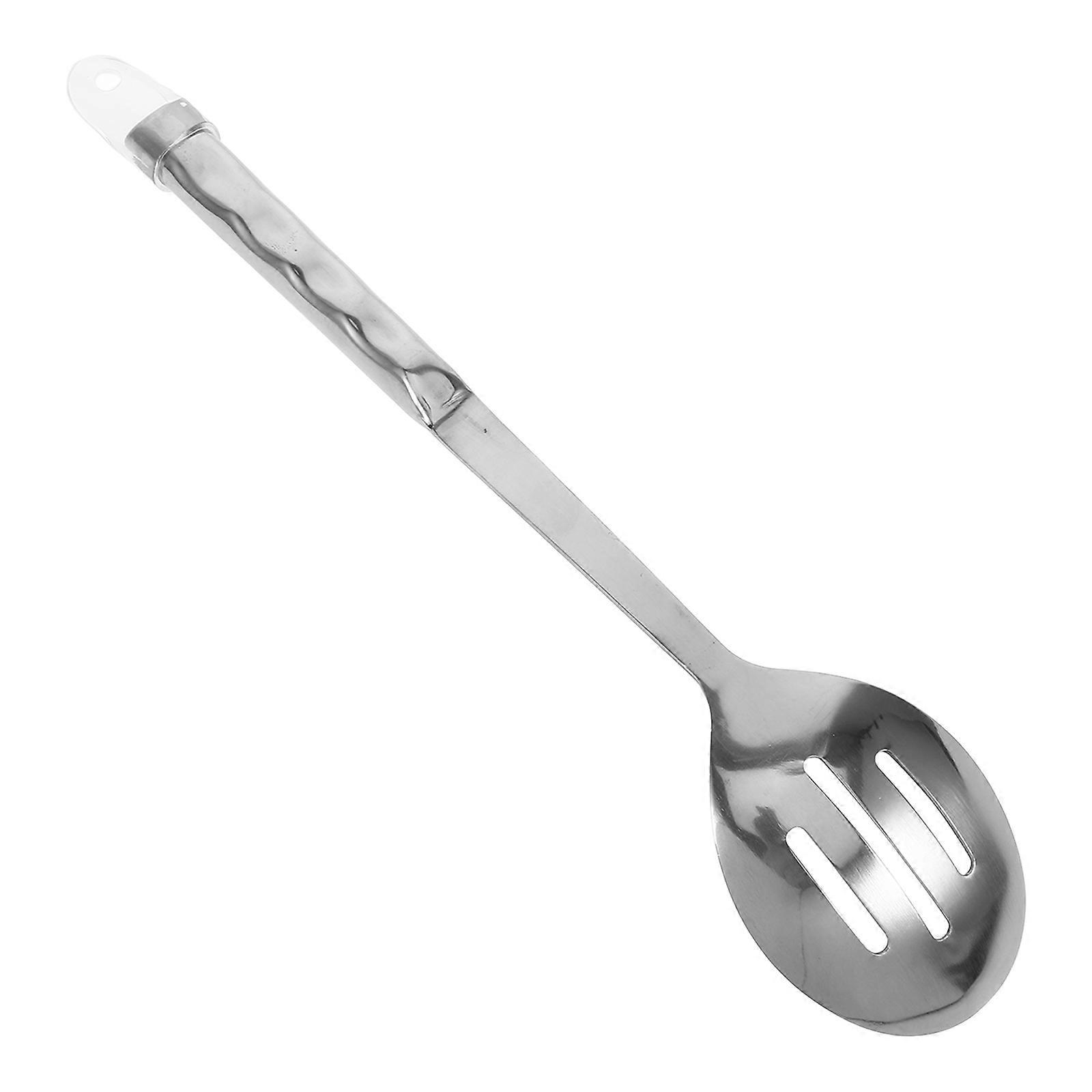 Silver Stainless Steel Slotted Spoon for Serving Kitchen Gadget