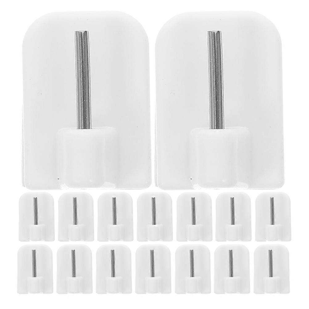 Plastic Curtain Hooks for Bathroom Use 30 White Pieces Design