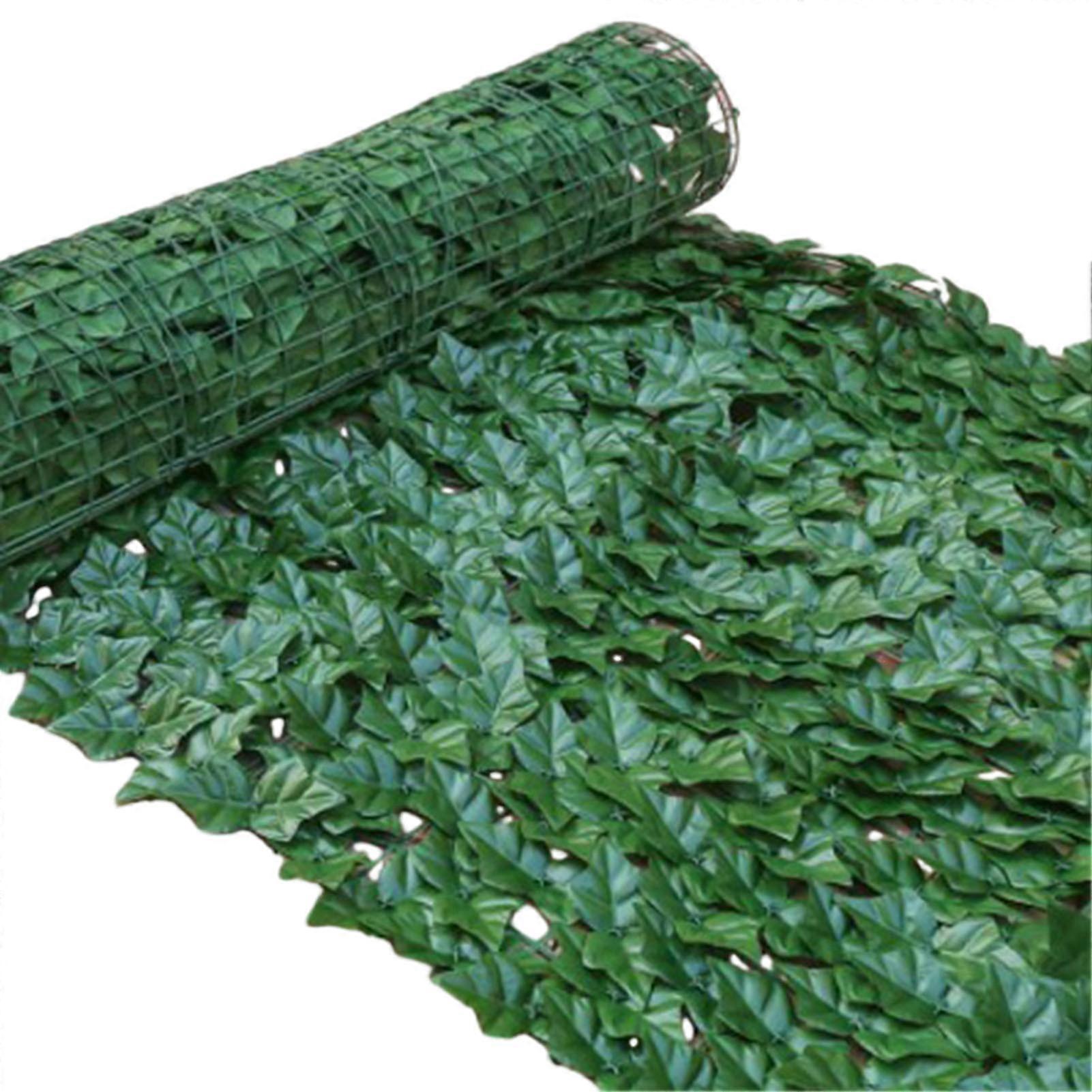 Cl?ture de confidentialit�� en lierre ��l, haies d'��cran, faux cuir chevelu de vigne pour l'int��rieur et l'ext��rieur, protection de la vie pri