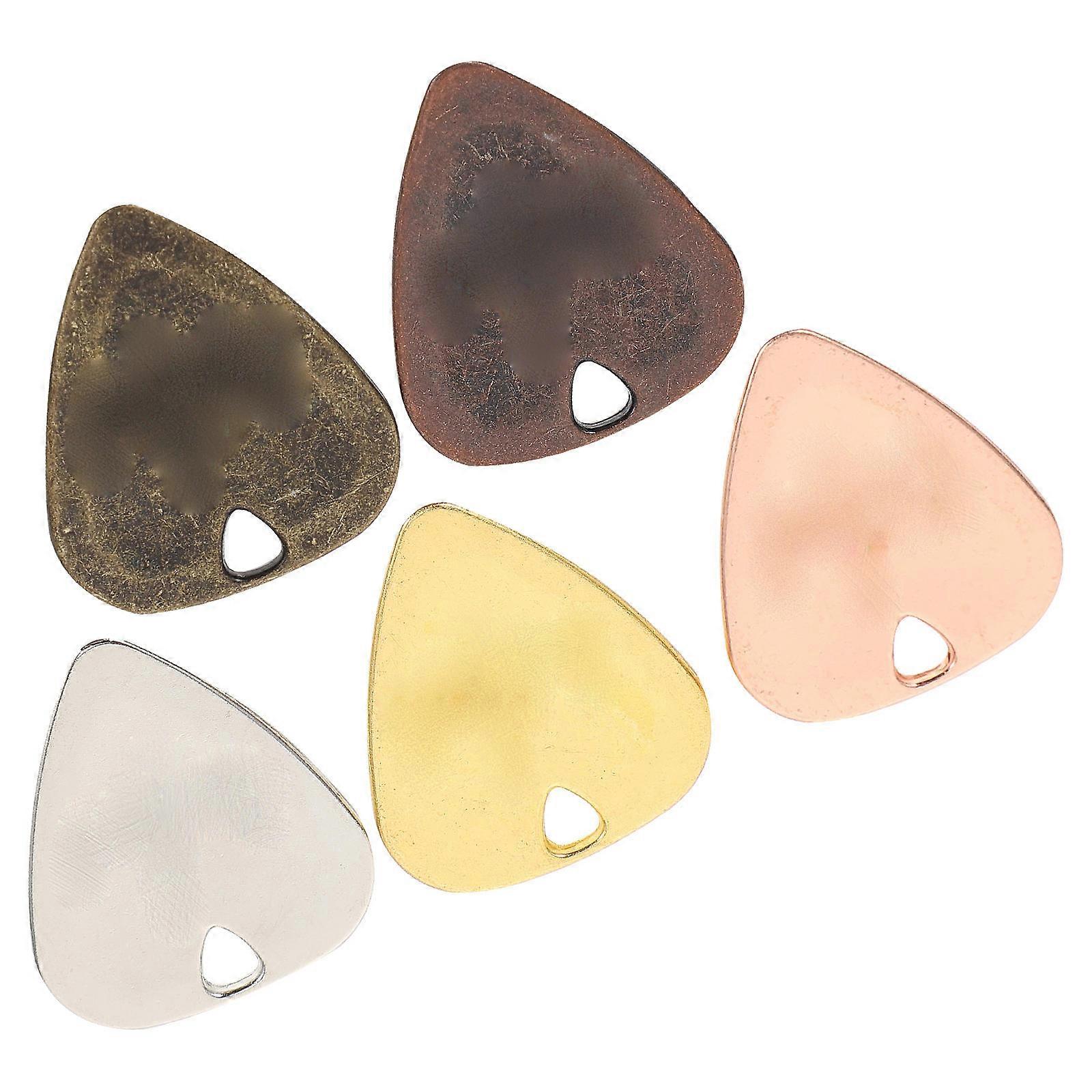 Practical Alloy Guitar Pick for Comfortable Playing Durable Lightweight Plectrum Assorted Color 15 Pcs