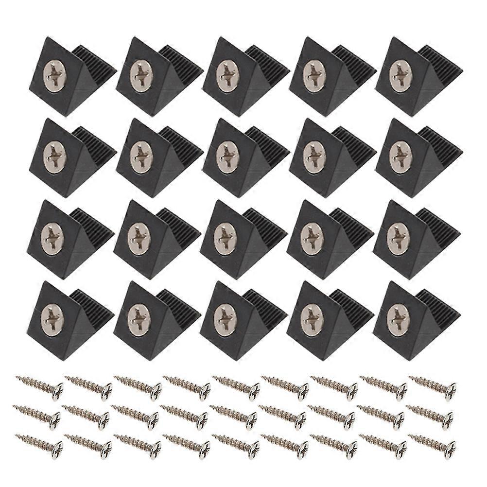 100pcs 45 Degree Angle Code Drawer Wedges Bracket Kit for Drawer Repair and Reinforcement