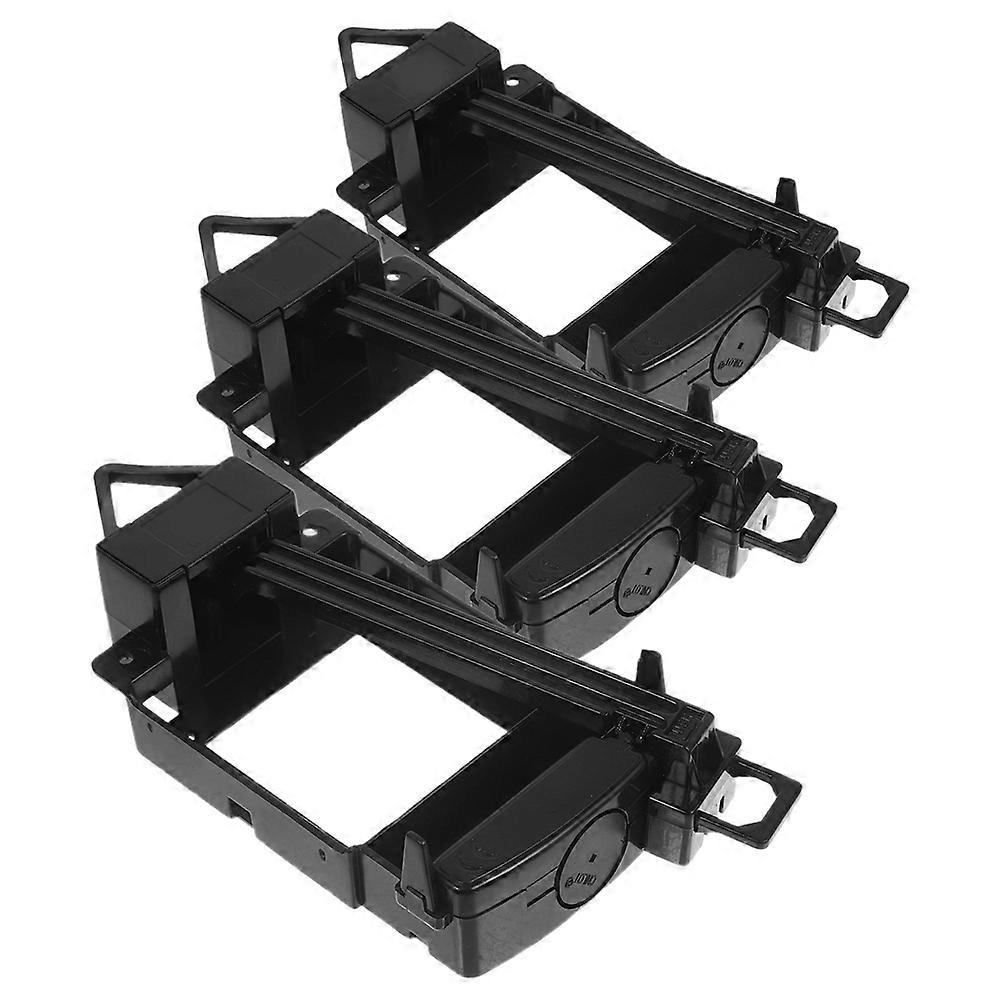 DIY Clock Repair Pendulum Mechanism Kit for Wall Clock 3Pcs Black Plastic