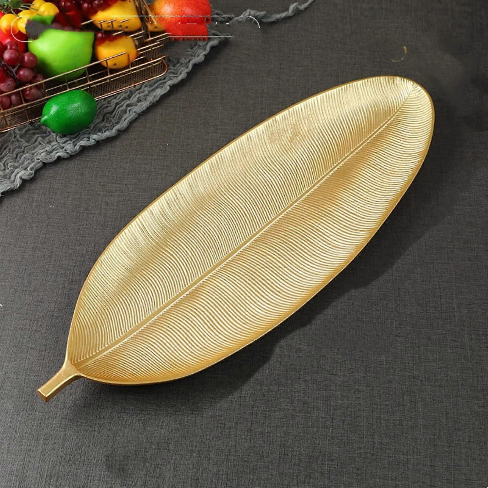 Nordic Serving Tray with Luxury Gold Edge, Minimalist Scandinavian Snack and Candy Dish