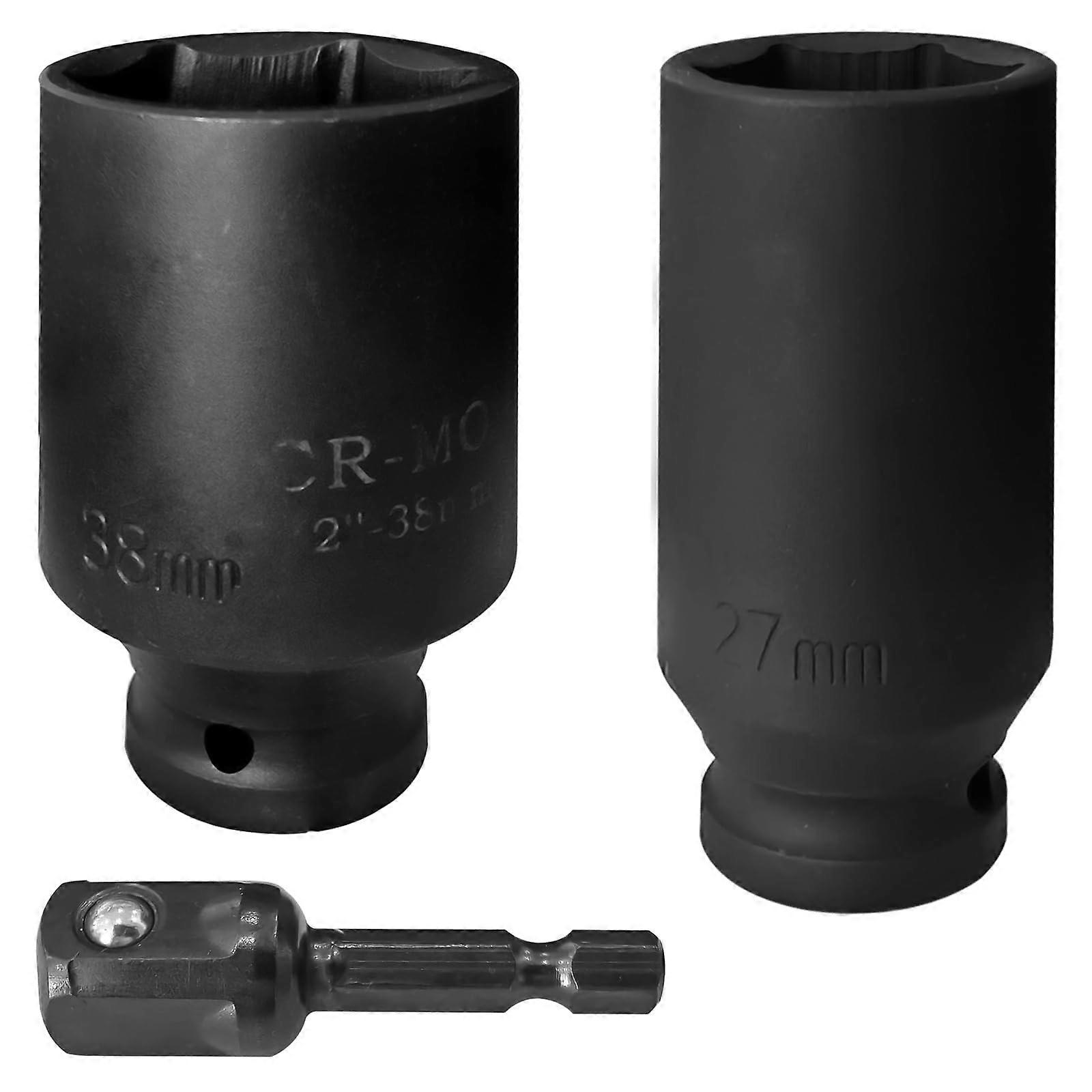 Water Heater Element Wrench Set, Heavy Duty 27mm and 38mm Sockets for RV and Home Maintenance