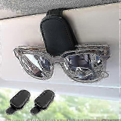 Leather Eyeglass Clip For Car Visor