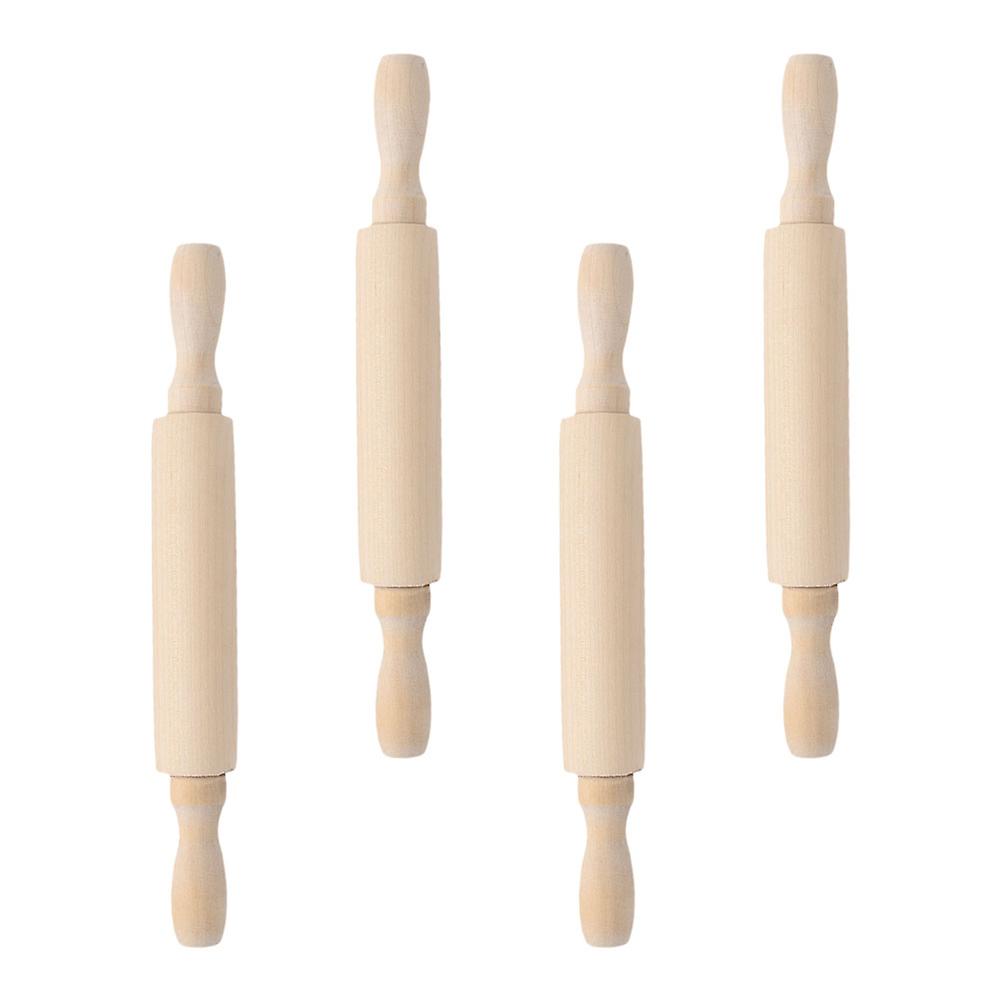 Wood Rolling Pin Baking Tool for Kitchen 4Pcs Professional Set