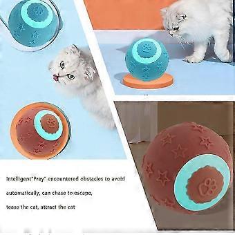 Smart Interactive Cats Toy, Automatic Moving Bouncing Rolling Ball Rechargeab 26s