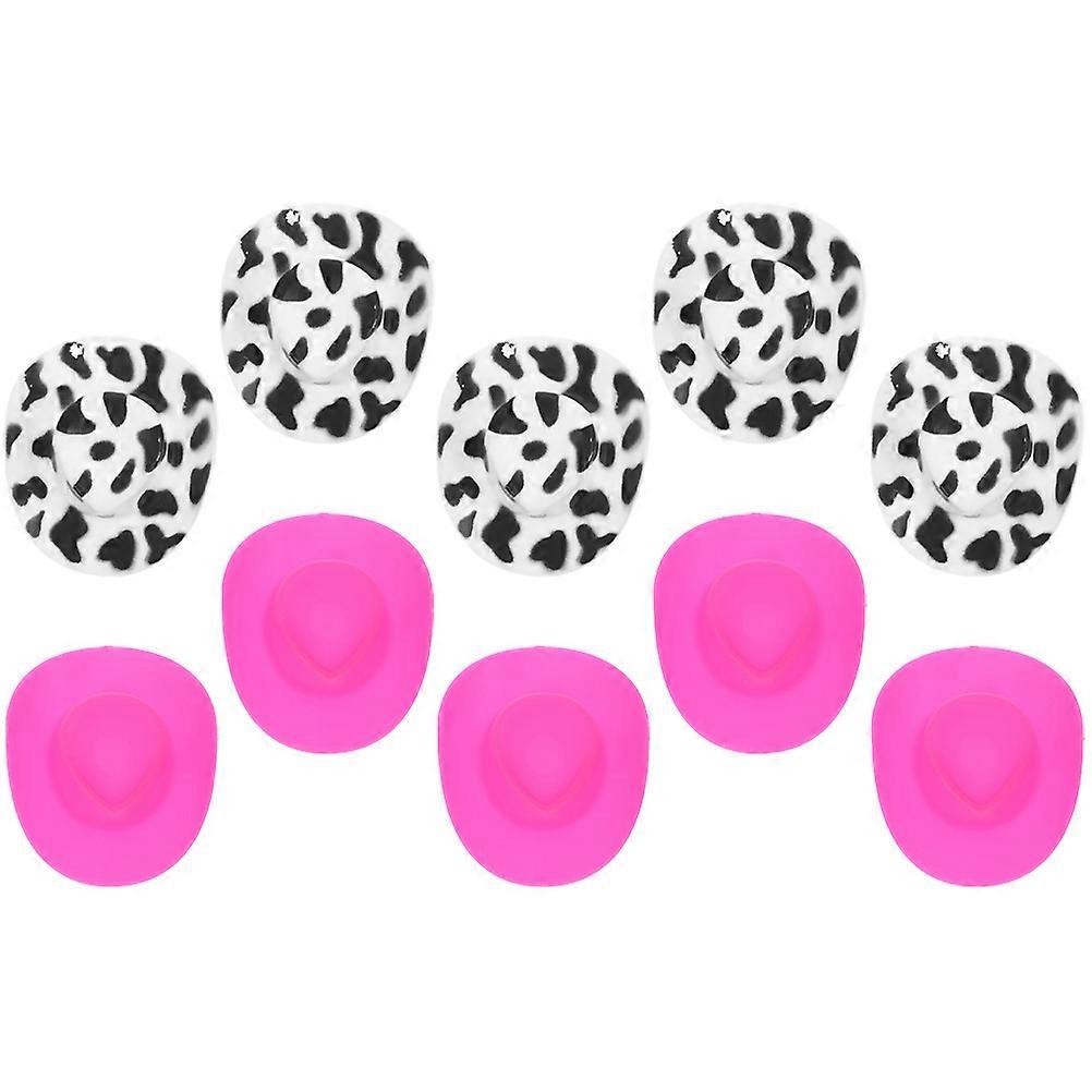 Assorted Cowboy Hat Toy Plastic Mini Hats for Playing 20Pcs Pack