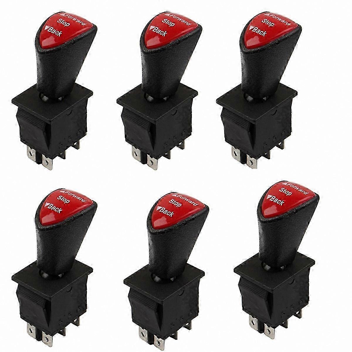 6-Pin DPDT Latching Slide Rocker Switch for Automotive Use