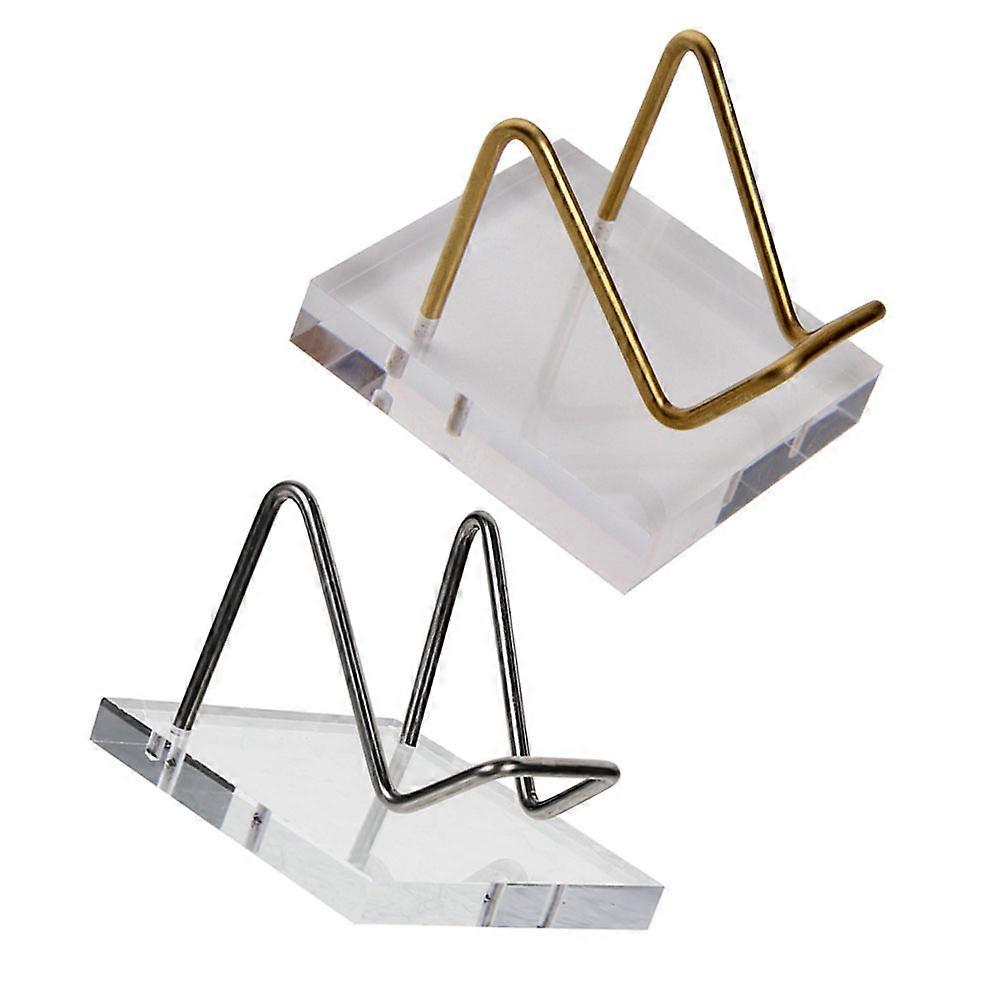 Sphere Display Holder Acrylic Stands for Storage Use 2Pcs Assorted Color