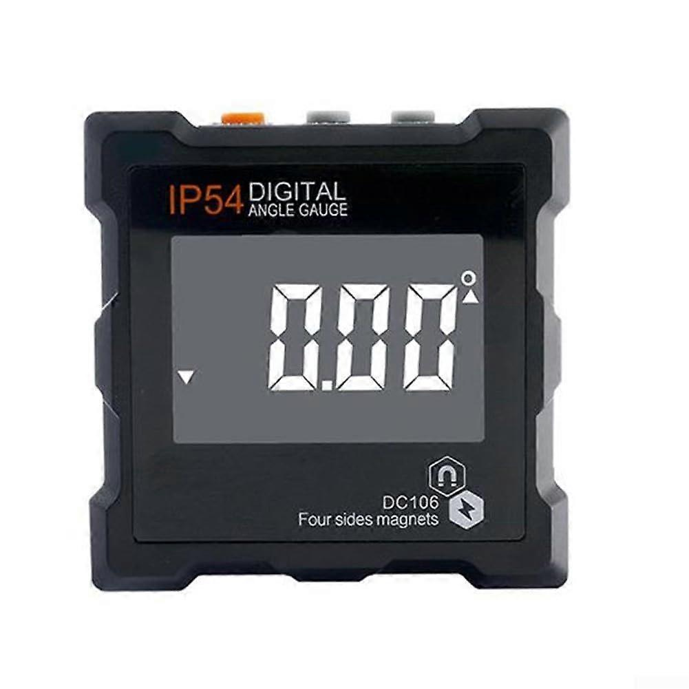 Digital Inclinometer IP54 Waterproof  Precision Angle Tool with Backlit LCD for Construction Black